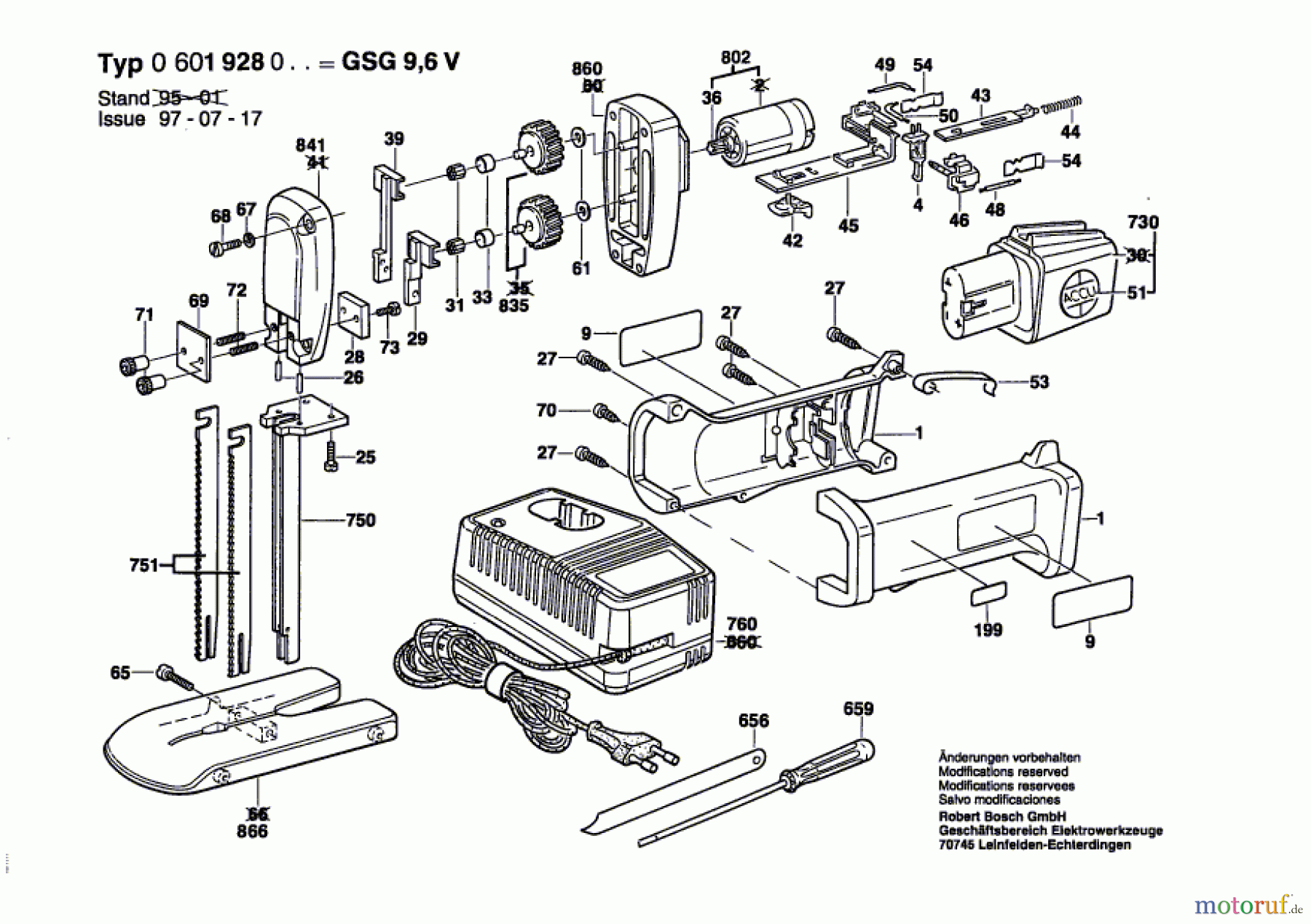  Bosch Akku Werkzeug Gw-Akku-Schaumstoffsäge GSG 9,6 V Seite 1