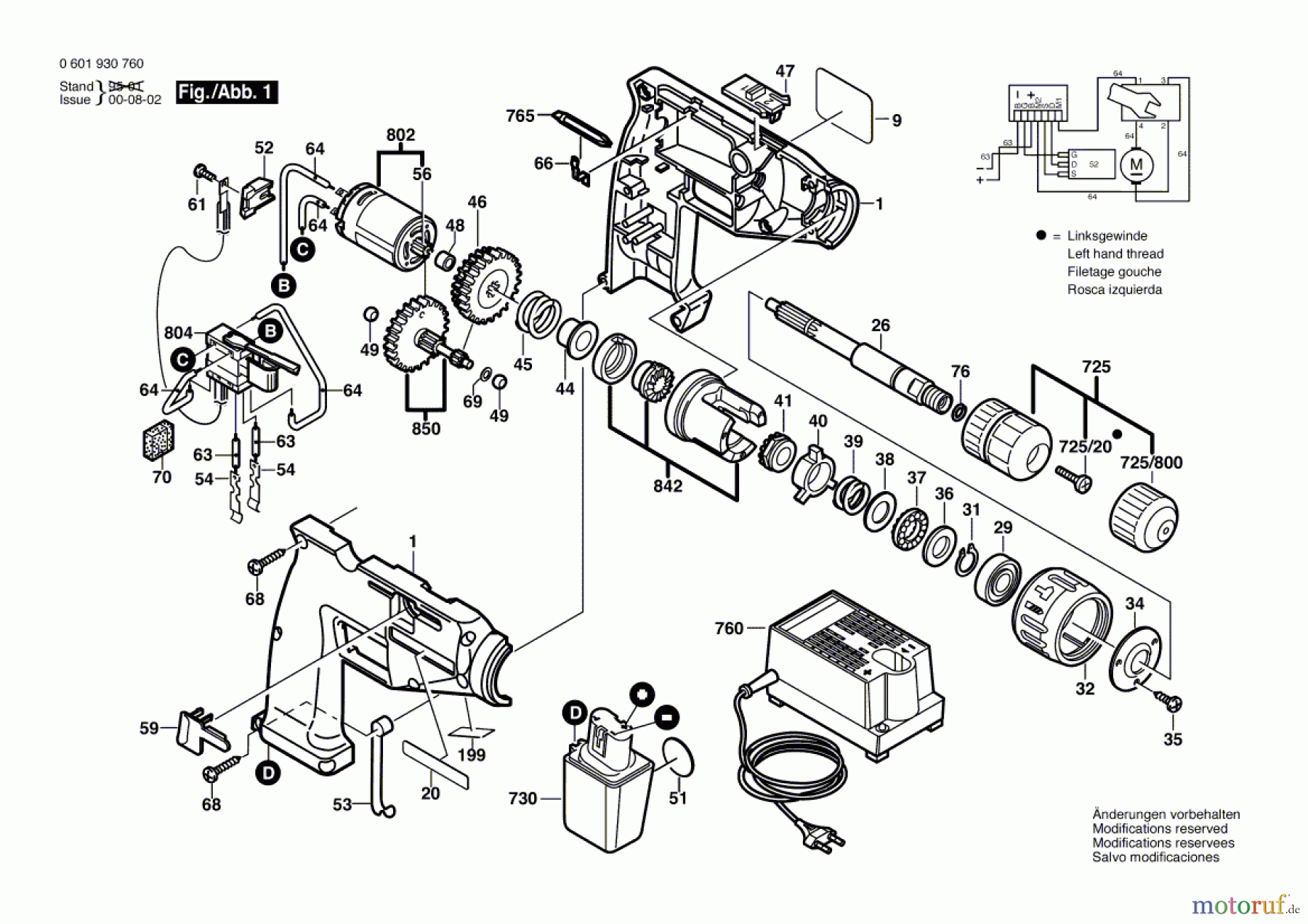  Bosch Akku Werkzeug Akku-Schlagbohrmaschine GSB 9,6 VES Seite 1