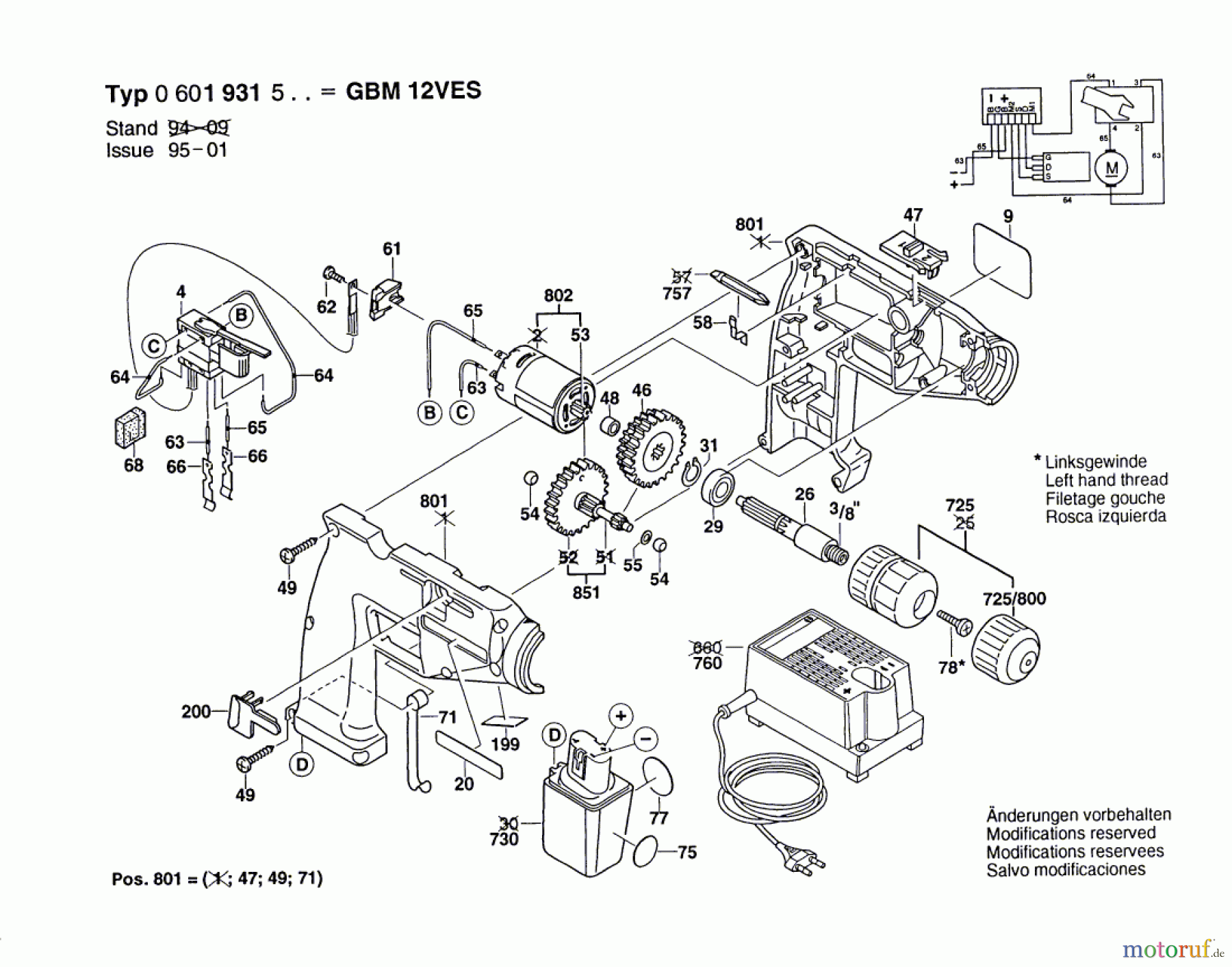  Bosch Akku Werkzeug Gw-Akku-Bohrmaschine GBM 12 VES Seite 1