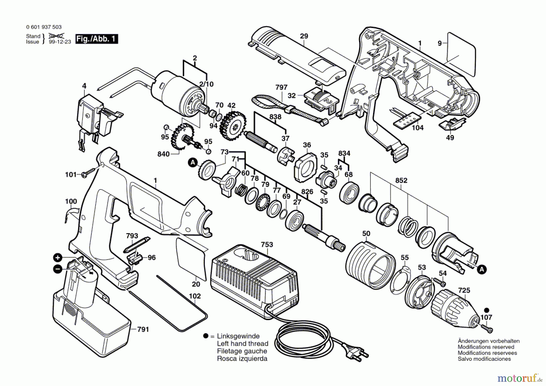  Bosch Akku Werkzeug Akku-Schlagbohrmaschine GSB 12 VSE-2 Seite 1