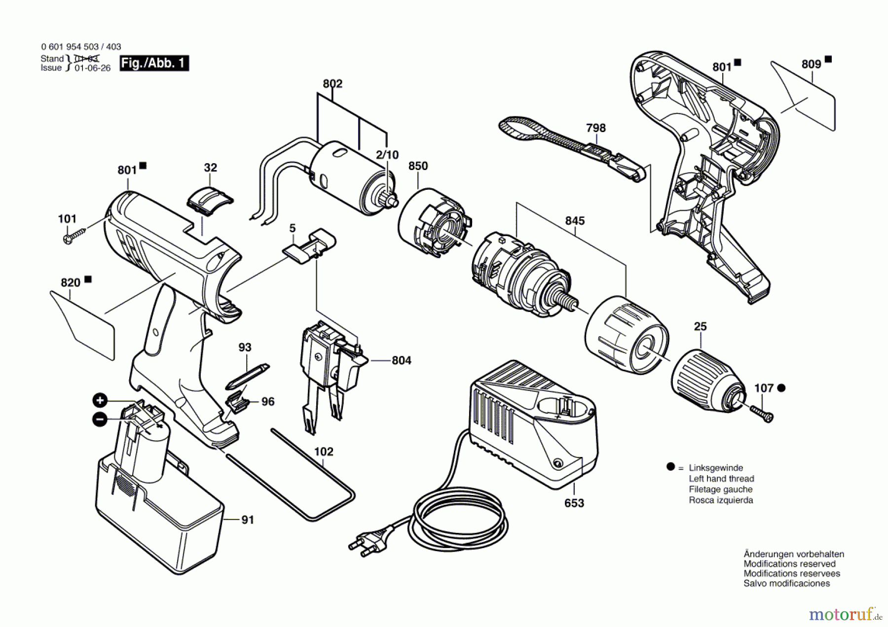  Bosch Akku Werkzeug Akku-Mittelgriffschrauber GSB 14,4 VE-2 Seite 1