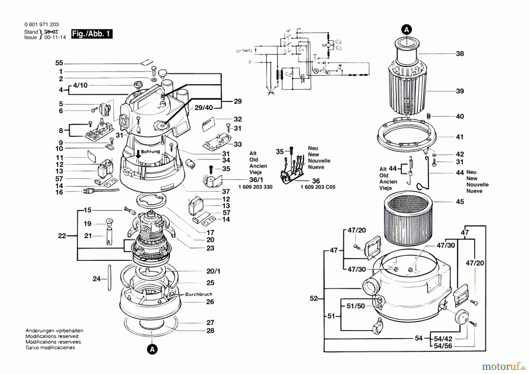 Bosch Werkzeug Allzwecksauger GAS 1000 RF Seite 1
