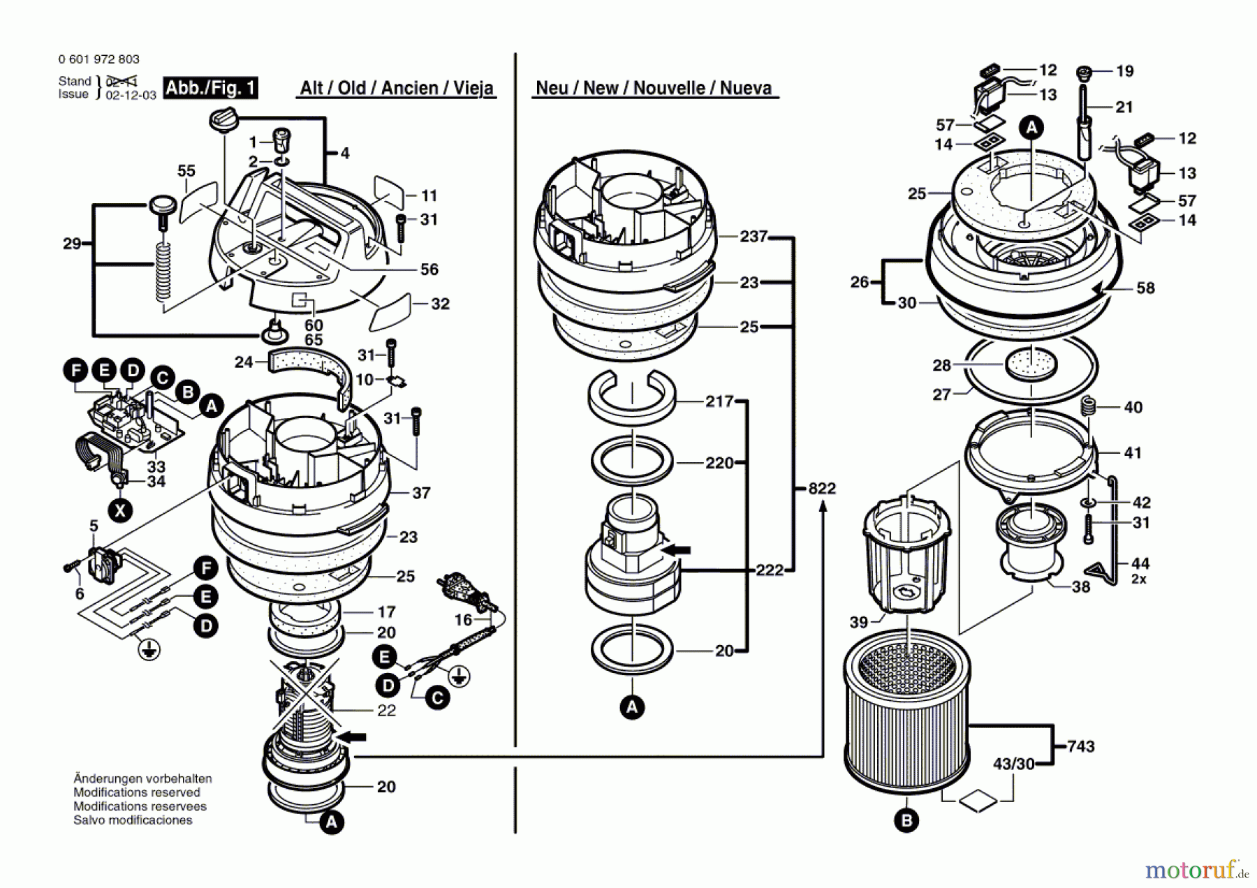  Bosch Werkzeug Allzwecksauger GAS 12-50 RFH Seite 1