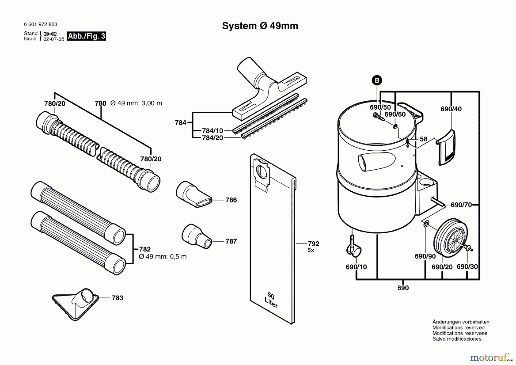  Bosch Werkzeug Allzwecksauger GAS 12-50 RFH Seite 3