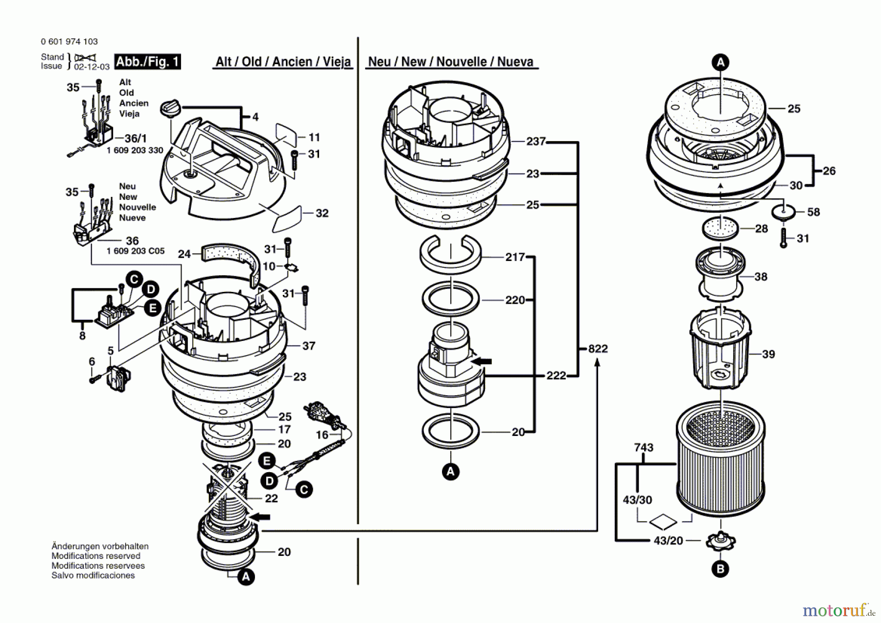  Bosch Werkzeug Allzwecksauger GAS 12-30 F Seite 1