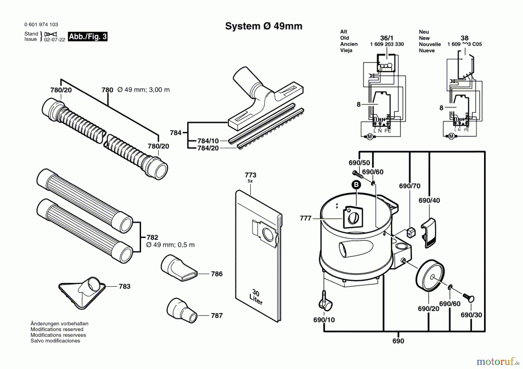  Bosch Werkzeug Allzwecksauger GAS 12-30 F Seite 3