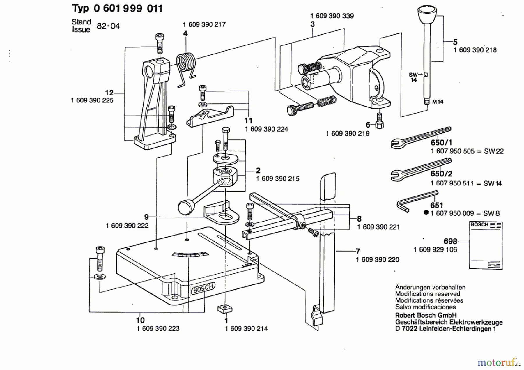  Bosch Werkzeug Trennschleifständer ---- Seite 1