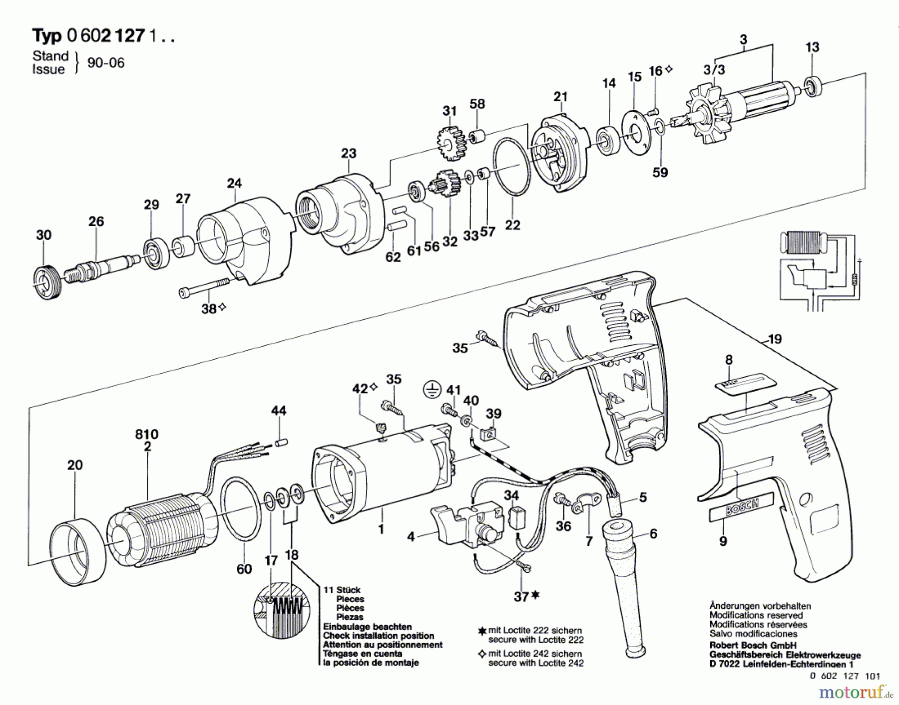  Bosch Werkzeug Hf-Bohrmaschine GR.57 Seite 1