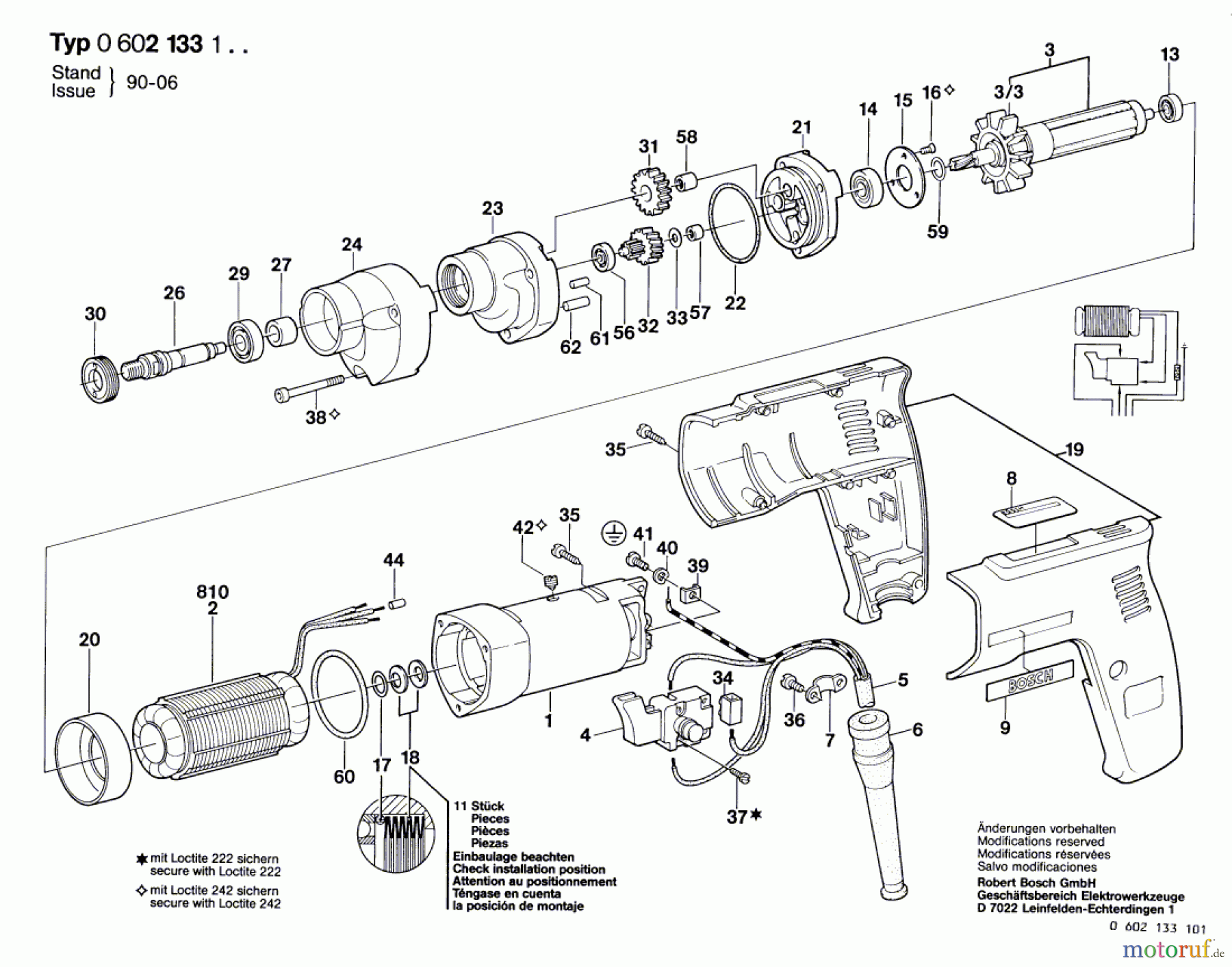  Bosch Werkzeug Bohrmaschine GR.57 Seite 1