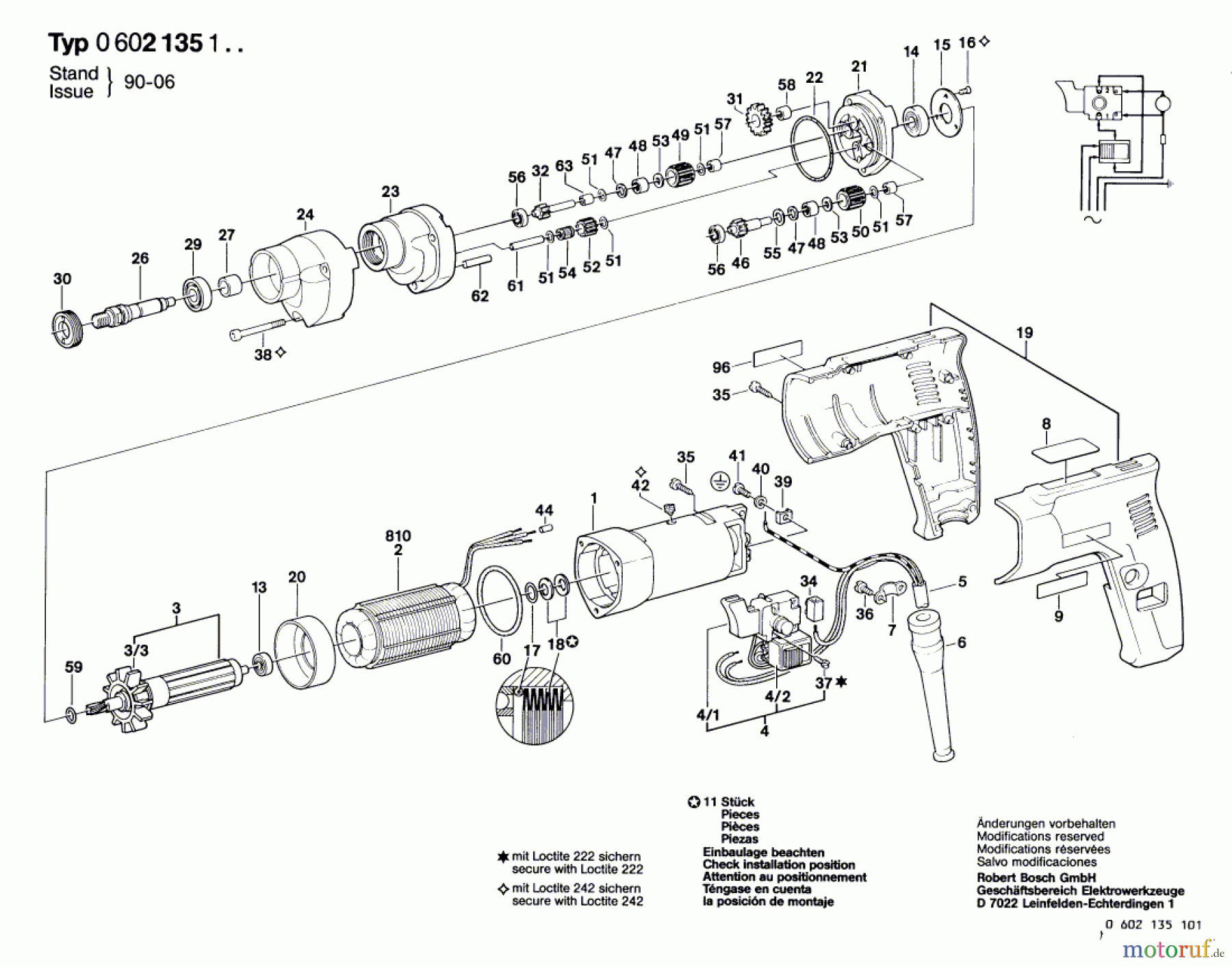  Bosch Werkzeug Bohrmaschine GR.57 Seite 1