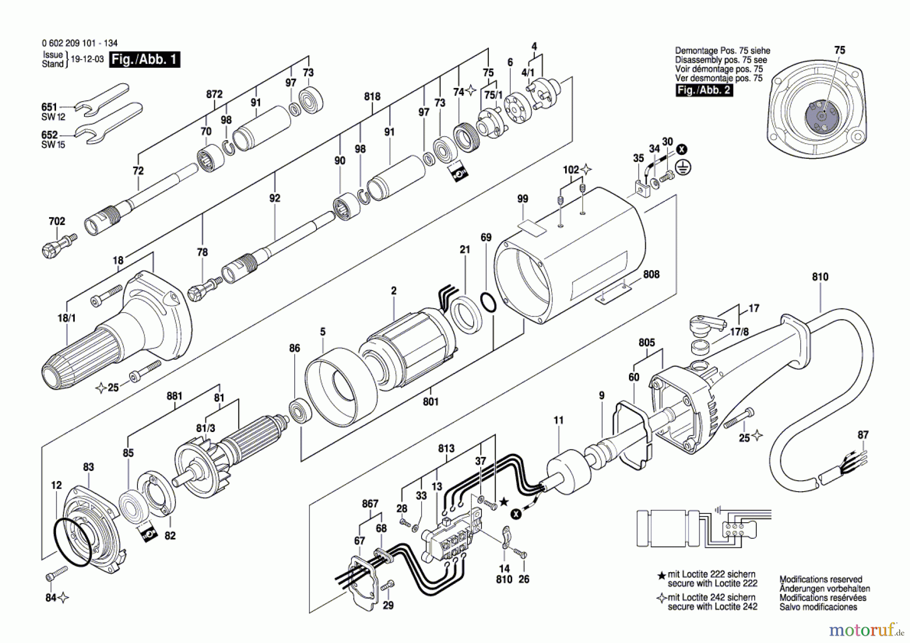  Bosch Werkzeug Geradschleifer 2 209 1 Seite 1