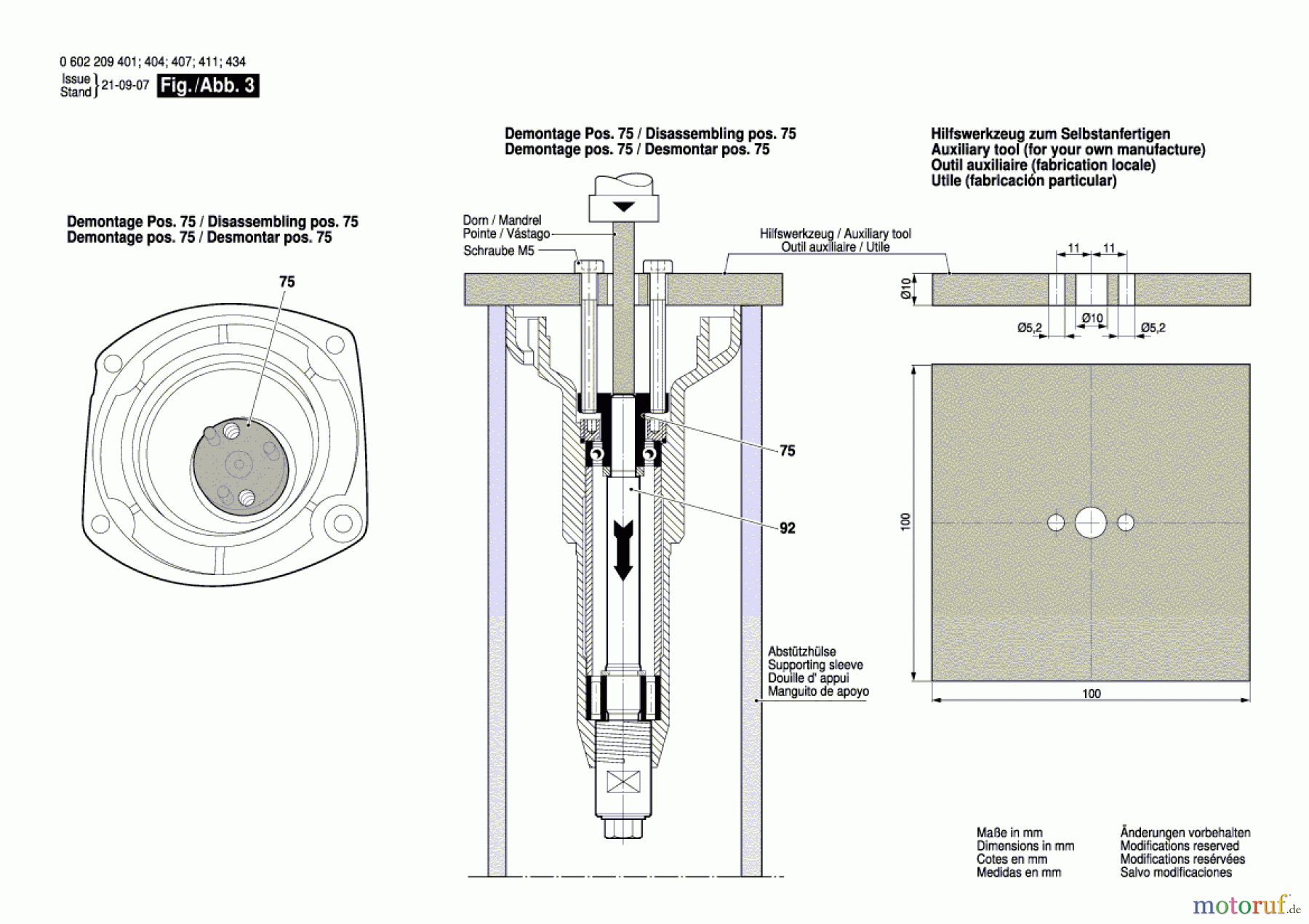  Bosch Werkzeug Geradschleifer HGS 65/50 Seite 3