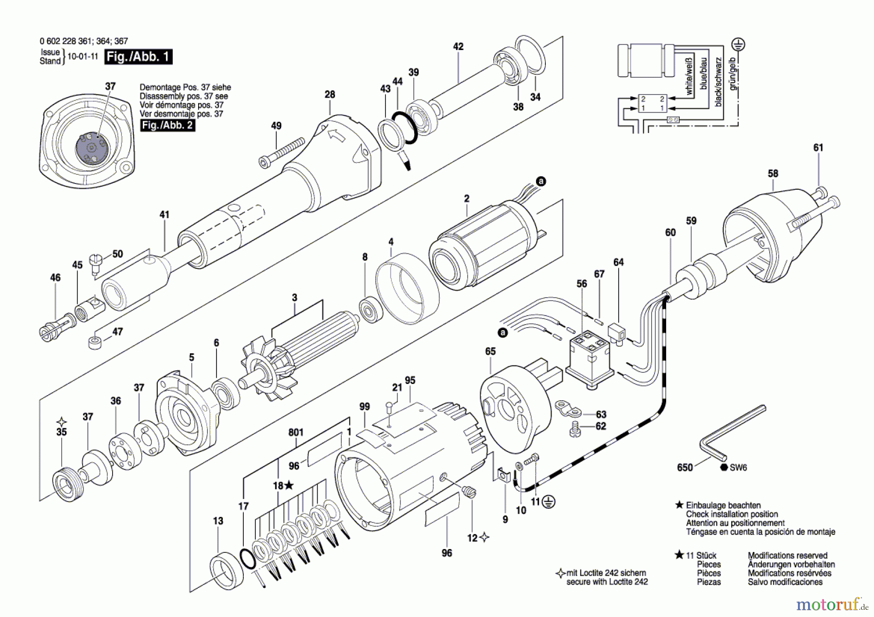  Bosch Werkzeug Hf-Geradschleifer GERADSCHLEIFER Seite 1