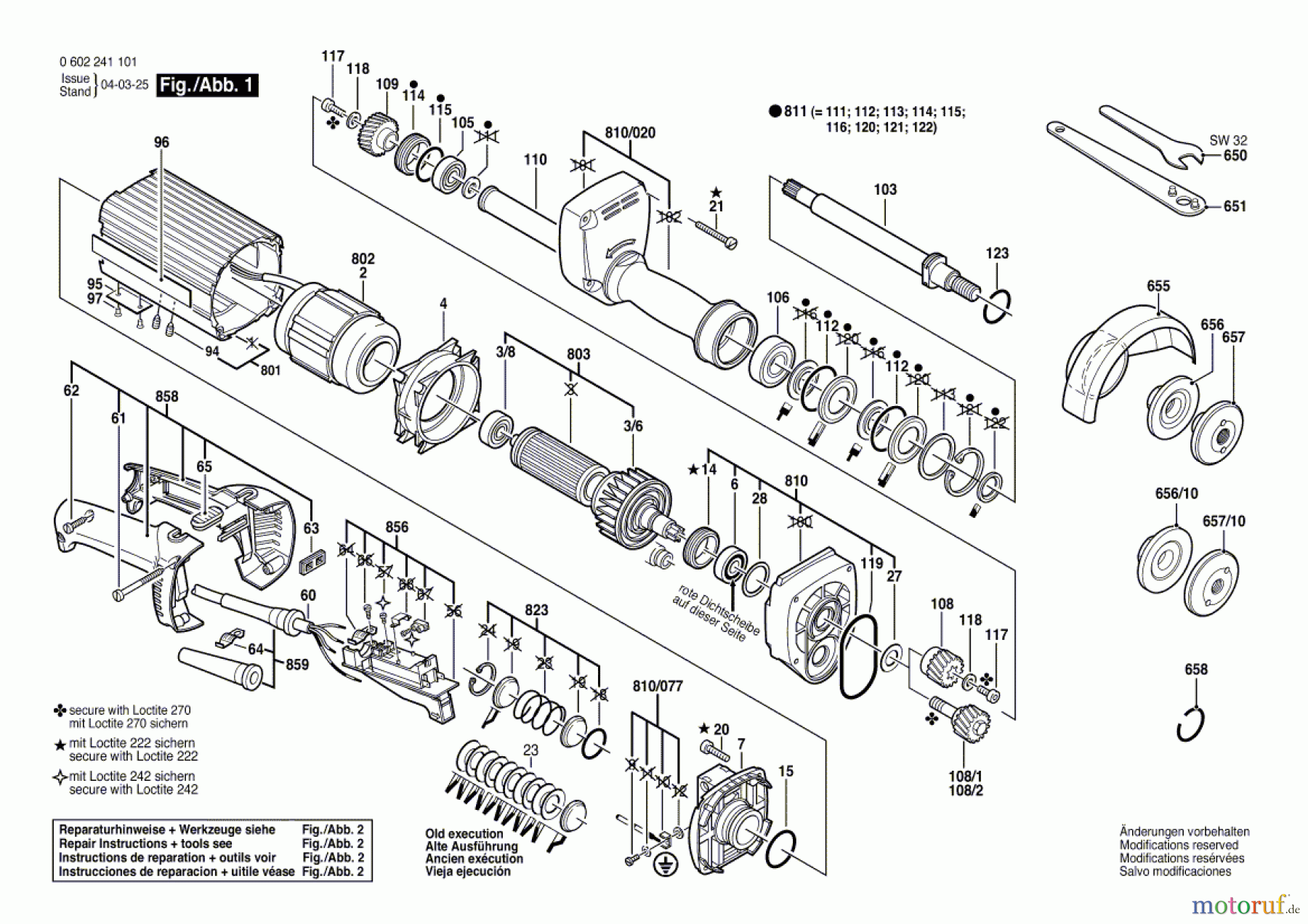  Bosch Werkzeug Hf-Geradschleifer 2 241 Seite 1