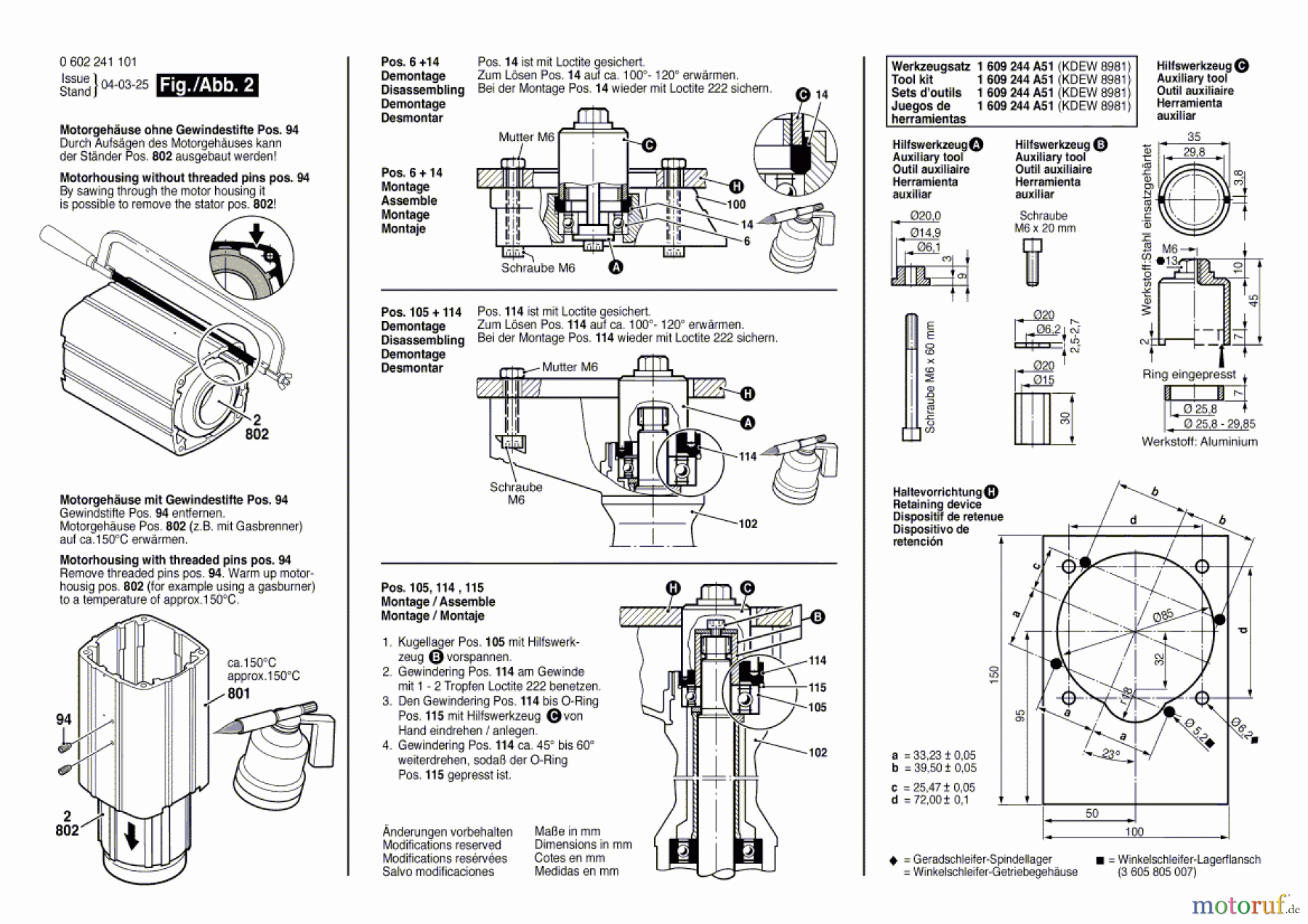 Bosch Werkzeug Hf-Geradschleifer 2 241 Seite 2