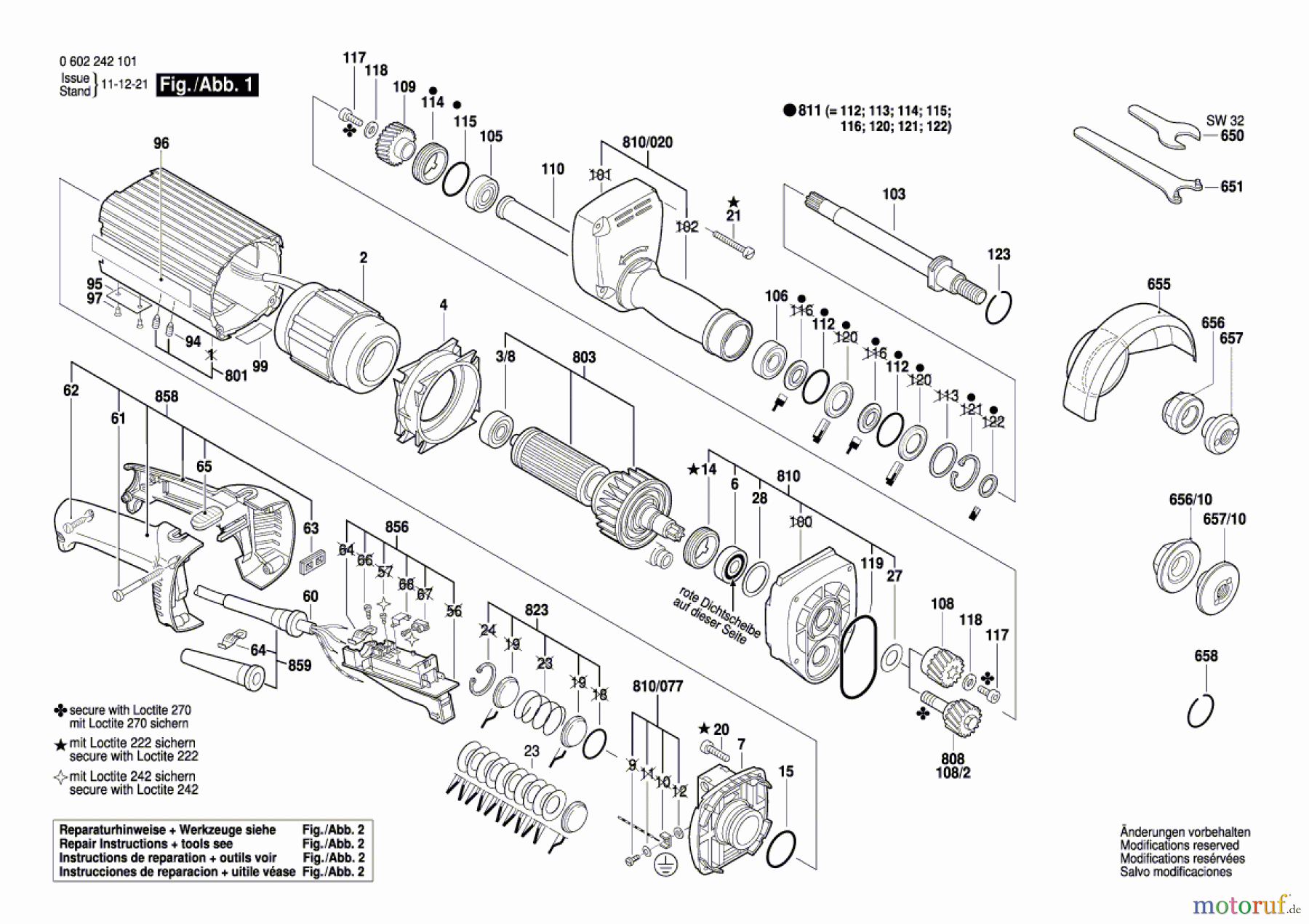  Bosch Werkzeug Hf-Geradschleifer 2 242 Seite 1