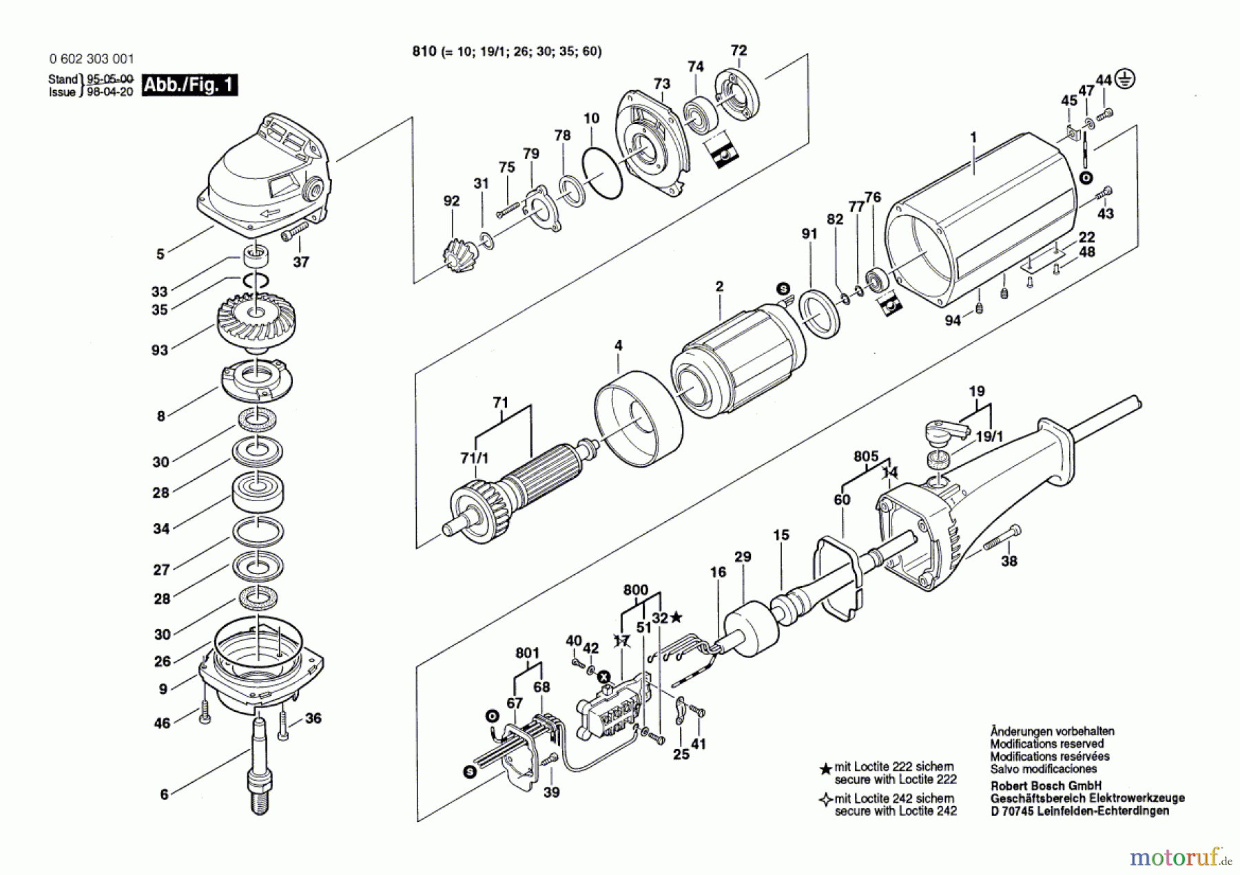 Bosch Werkzeug Hf-Winkelschleifer ---- Seite 1