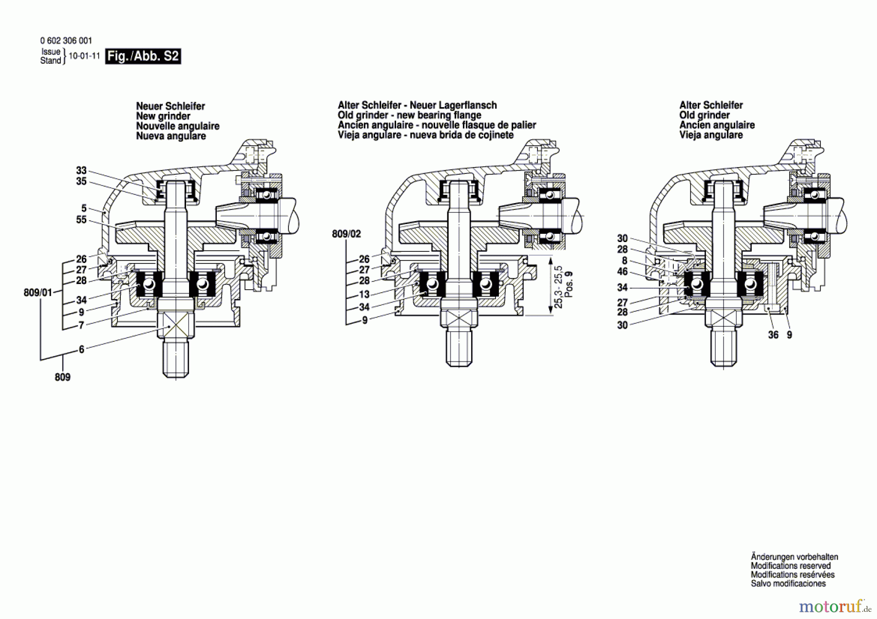  Bosch Werkzeug Winkelschleifer ---- Seite 3