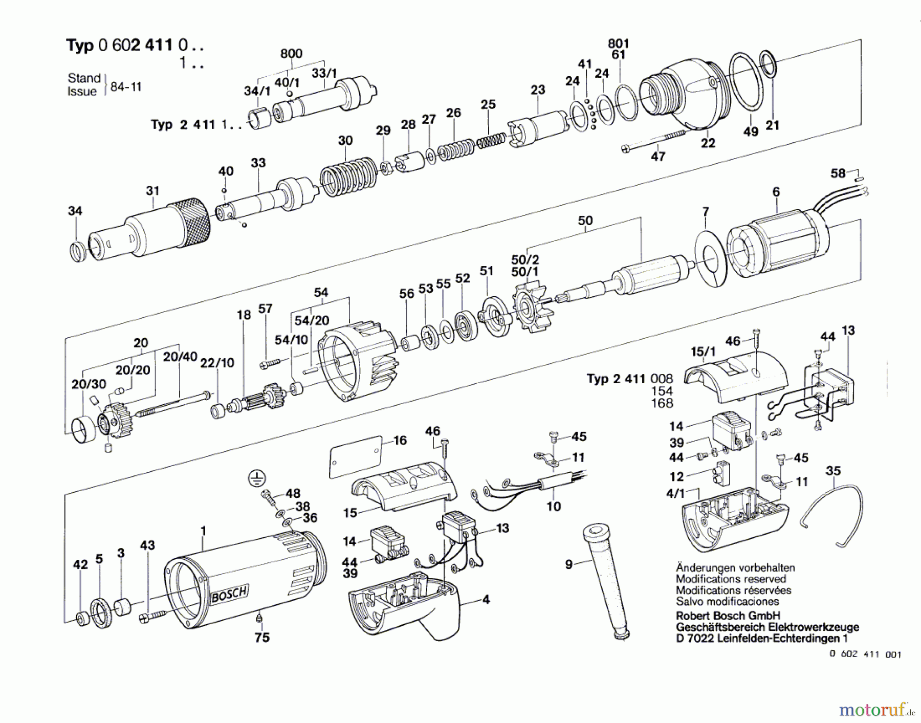  Bosch Werkzeug Schrauber ---- Seite 1