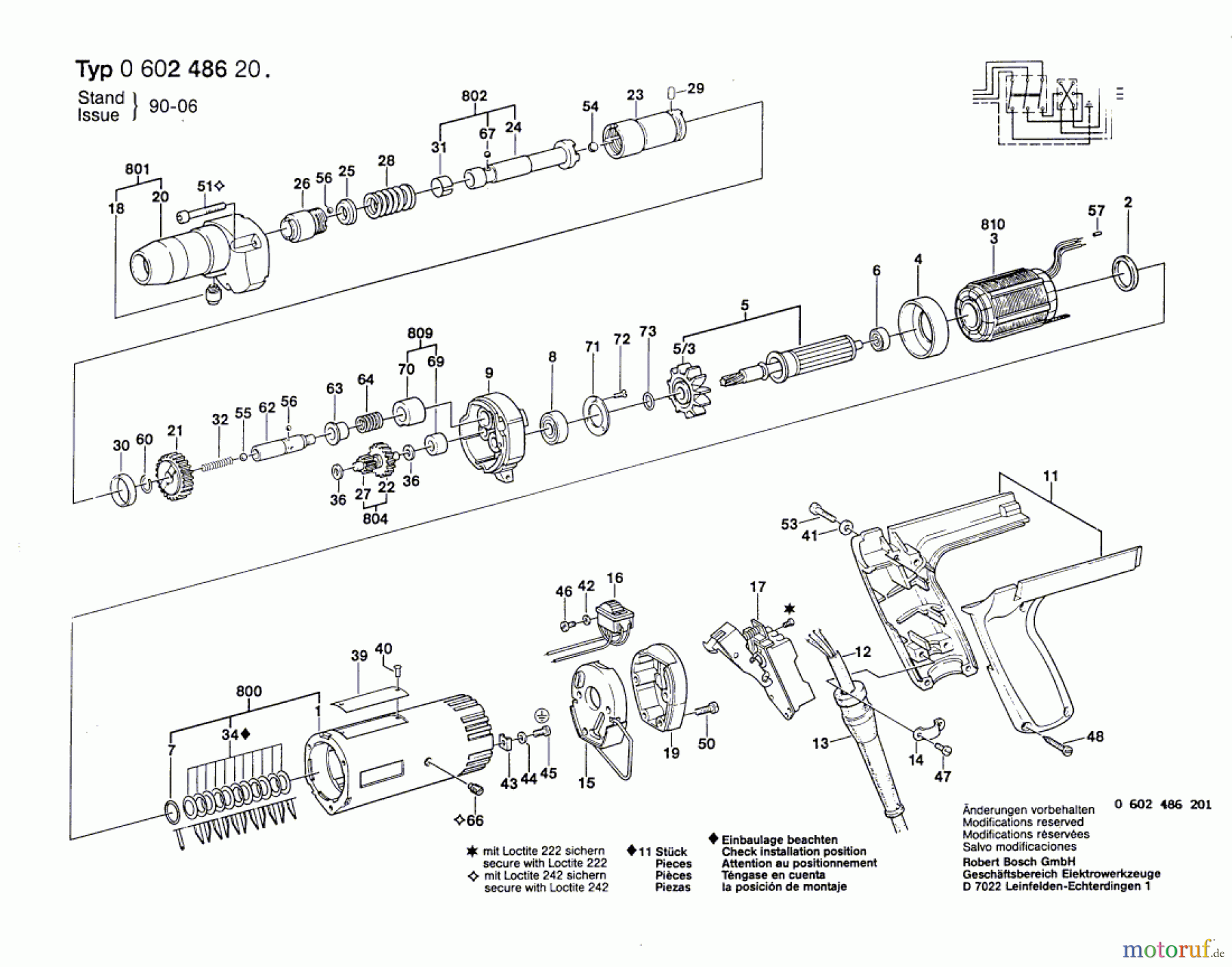  Bosch Werkzeug Schrauber ---- Seite 1