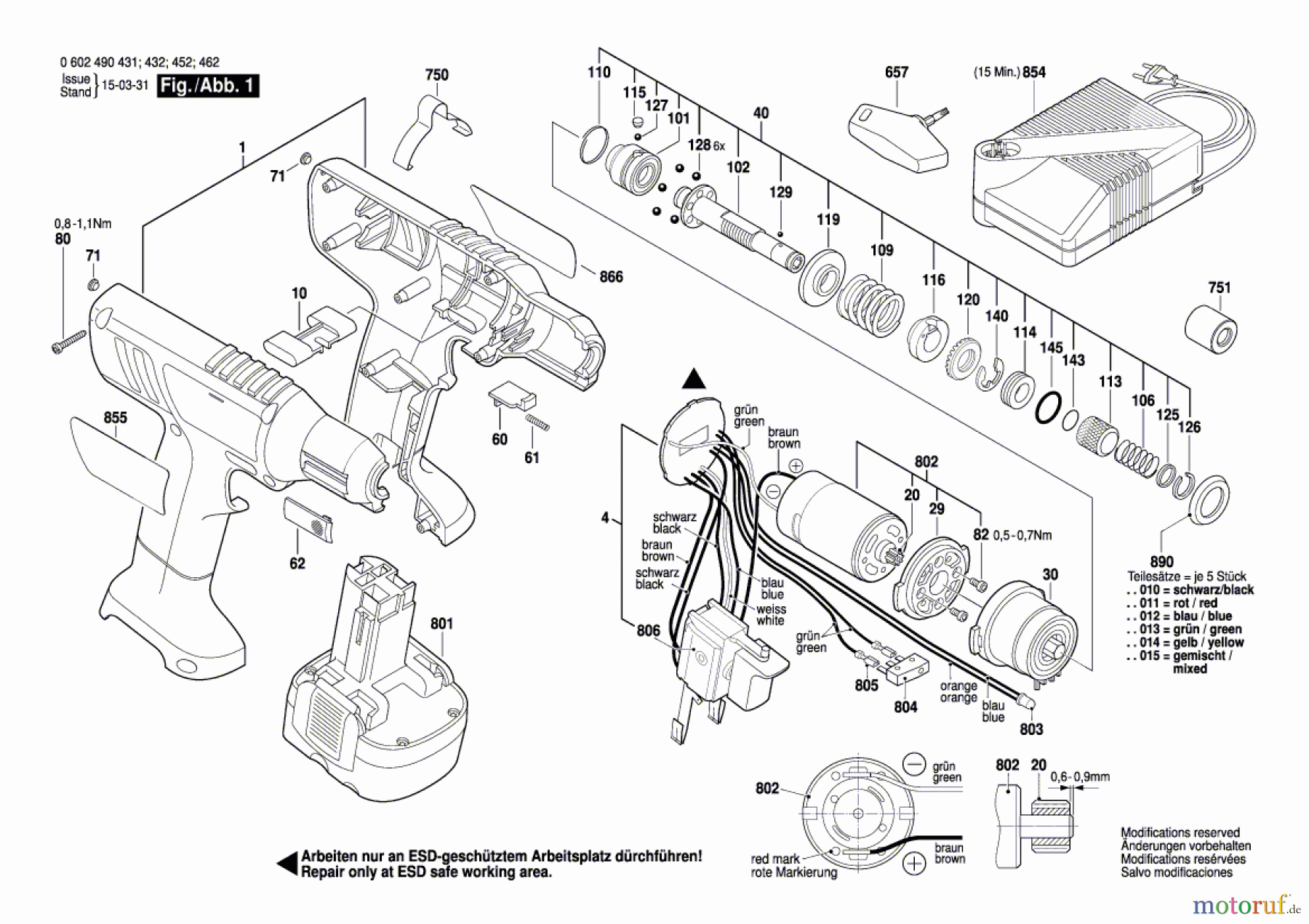  Bosch Akku Werkzeug Akku-Schrauber EXACT 1100 Seite 1