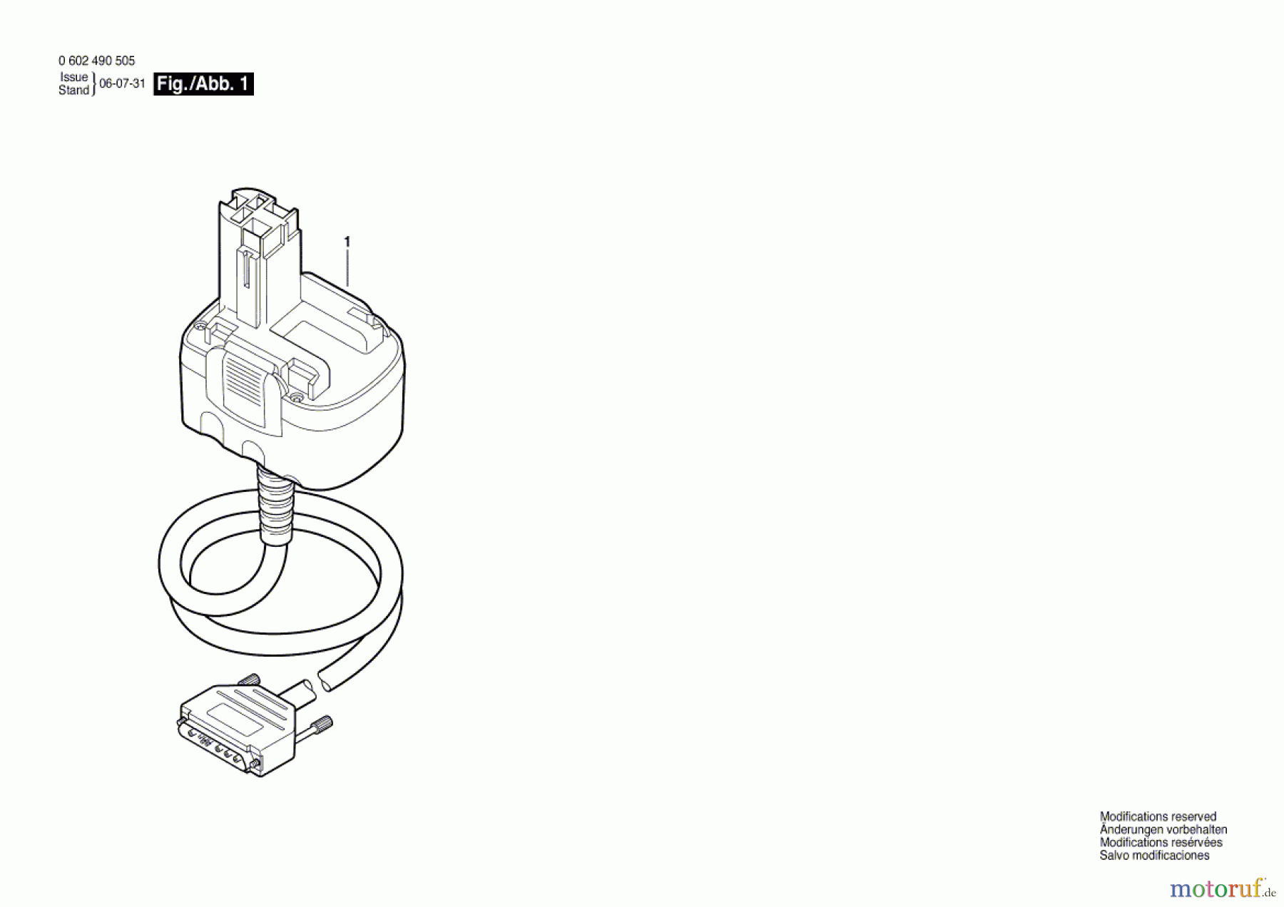  Bosch Werkzeug Adapterleitung 4 EXACT Seite 1