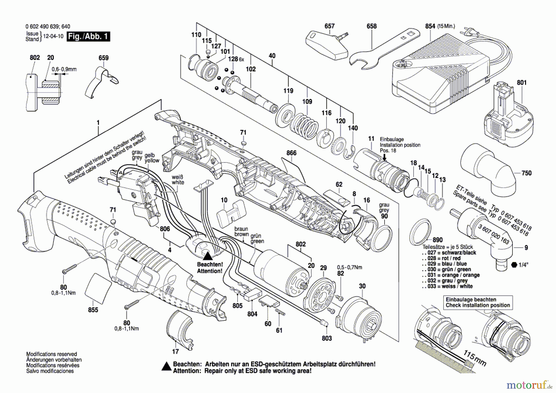  Bosch Akku Werkzeug Akku-Schrauber ANGLE EXACT 6 Seite 1