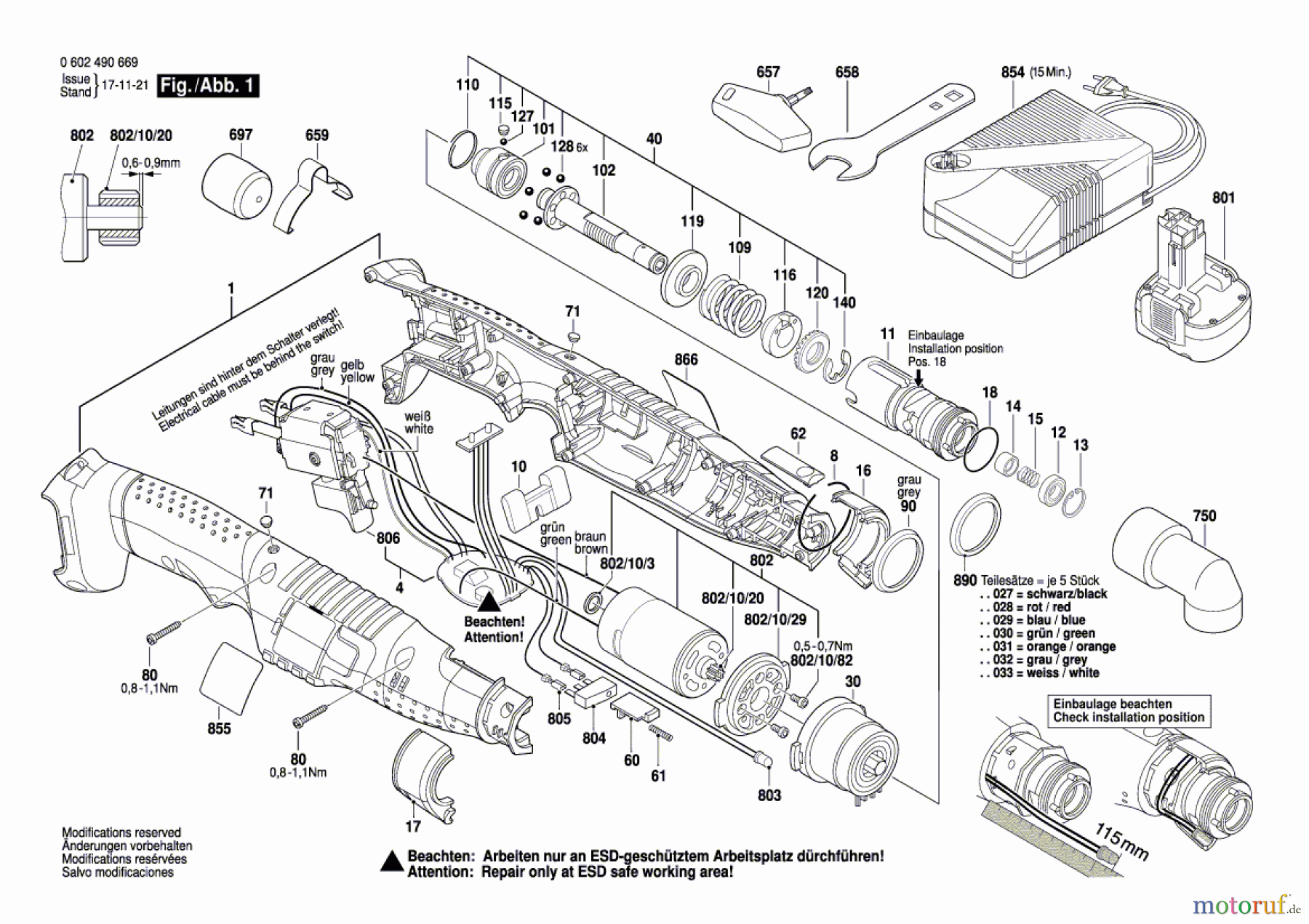  Bosch Akku Werkzeug Akku-Schrauber ANGLE EXACT 7 Seite 1