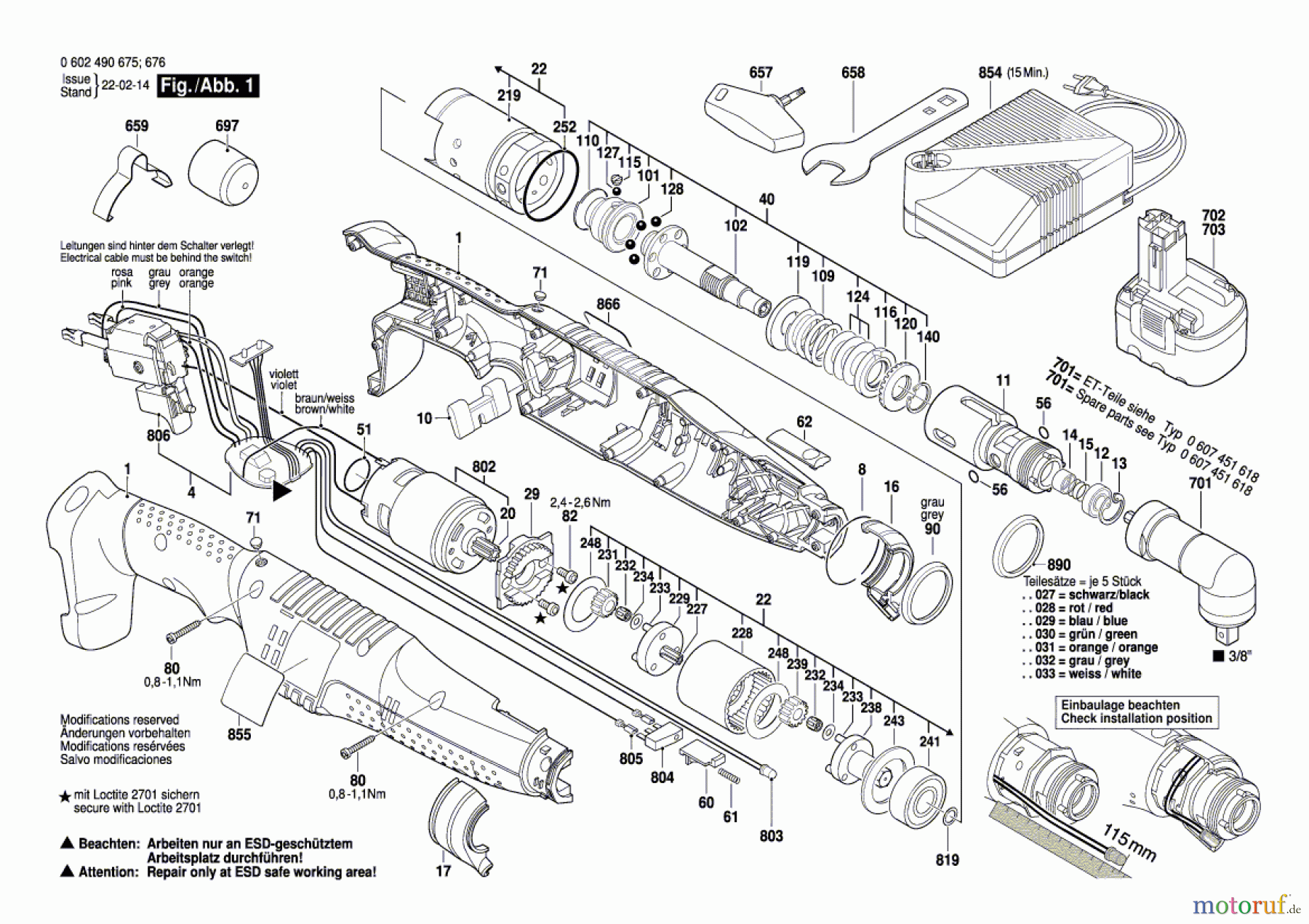  Bosch Akku Werkzeug Akku-Schrauber ANGLE EXACT 17 Seite 1