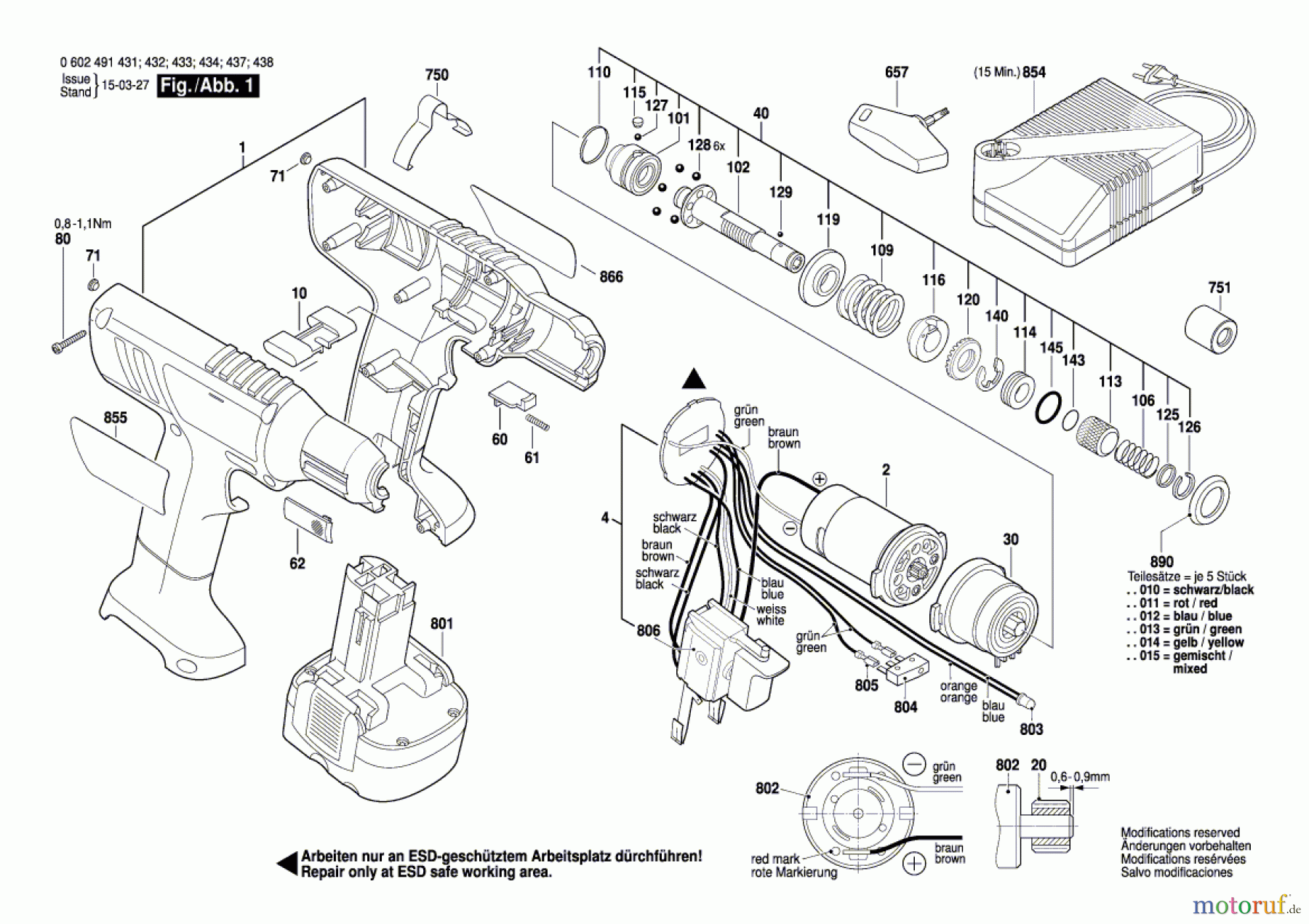  Bosch Akku Werkzeug Akku-Schrauber BT EXACT 1100 Seite 1