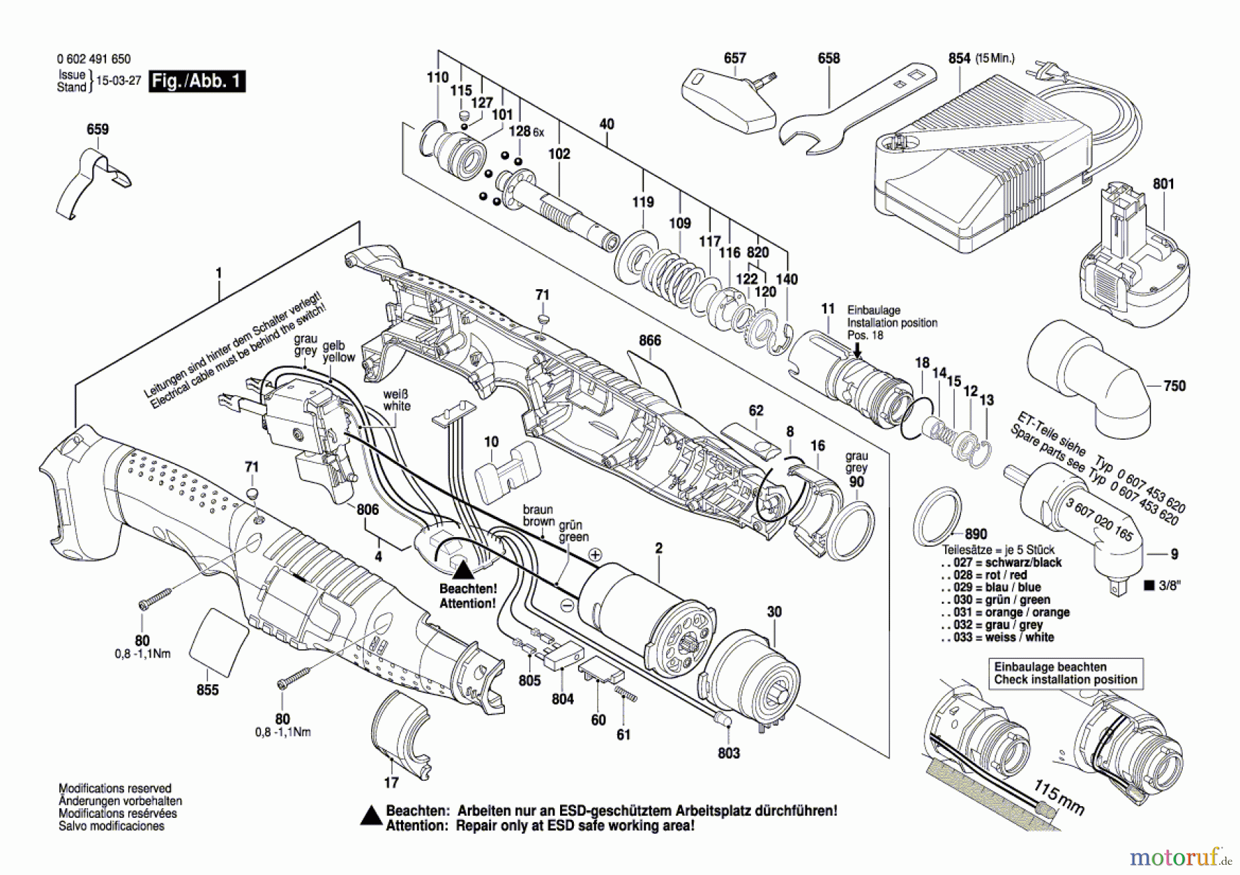  Bosch Werkzeug Grundeinheit BT ANGLE EXACT 15 Seite 1