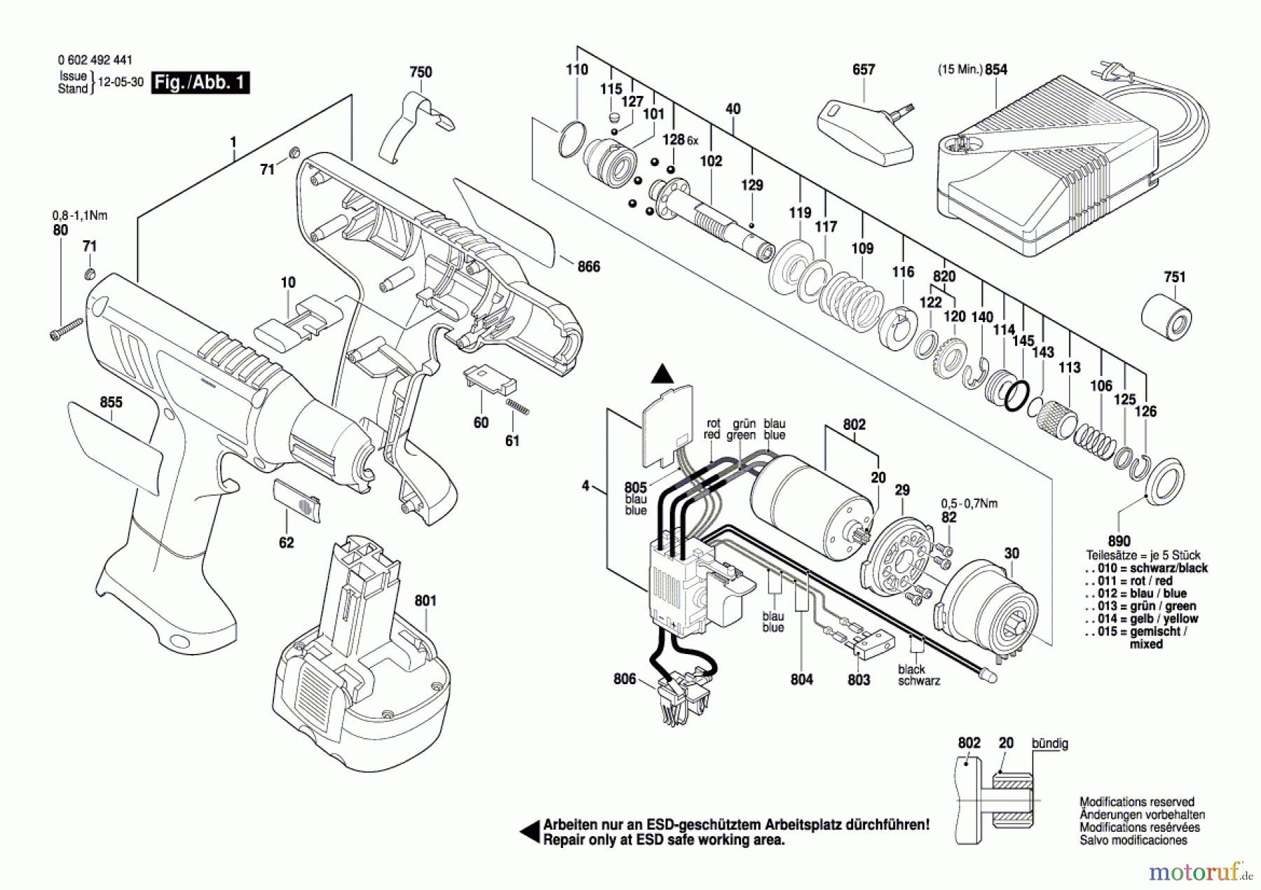  Bosch Akku Werkzeug Akku-Schrauber EXACT 608 Seite 1