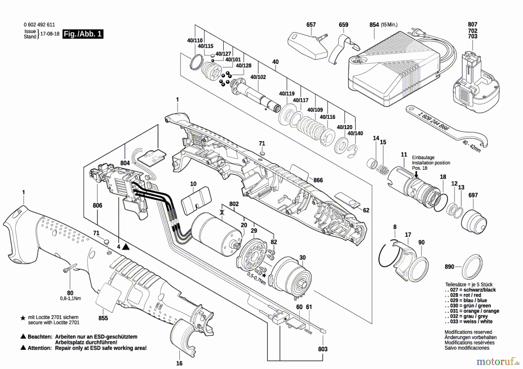  Bosch Akku Werkzeug Akku-Schrauber ANGLE EXACT 7-900 Seite 1