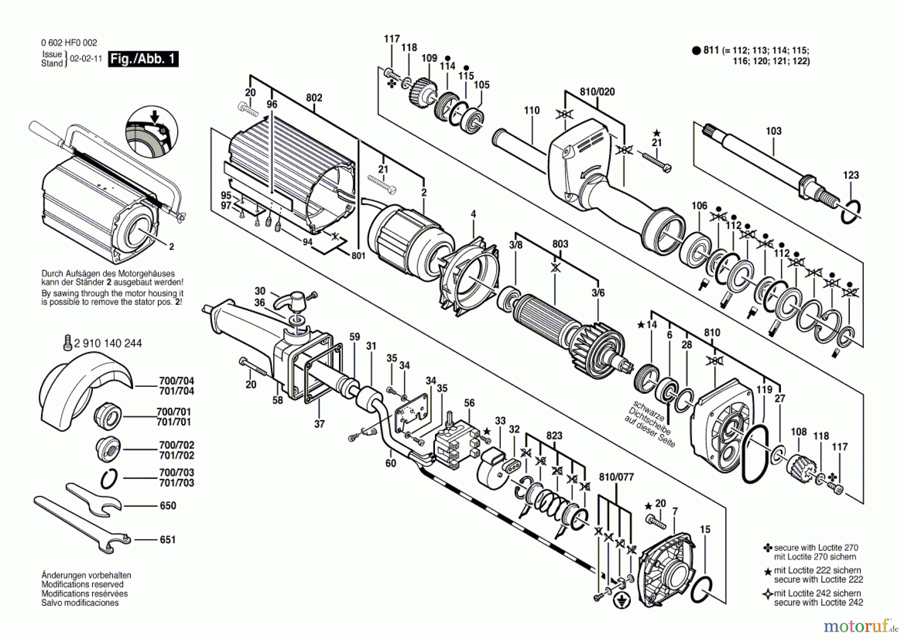  Bosch Werkzeug Hf-Geradschleifer GR.85 Seite 1