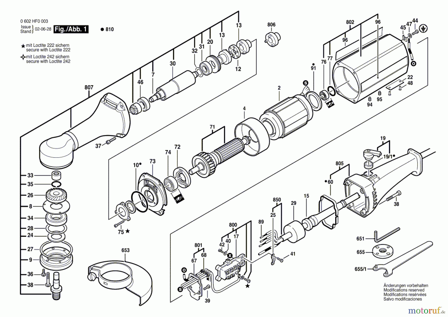  Bosch Werkzeug Hf-Winkelschleifer GR.77 Seite 1