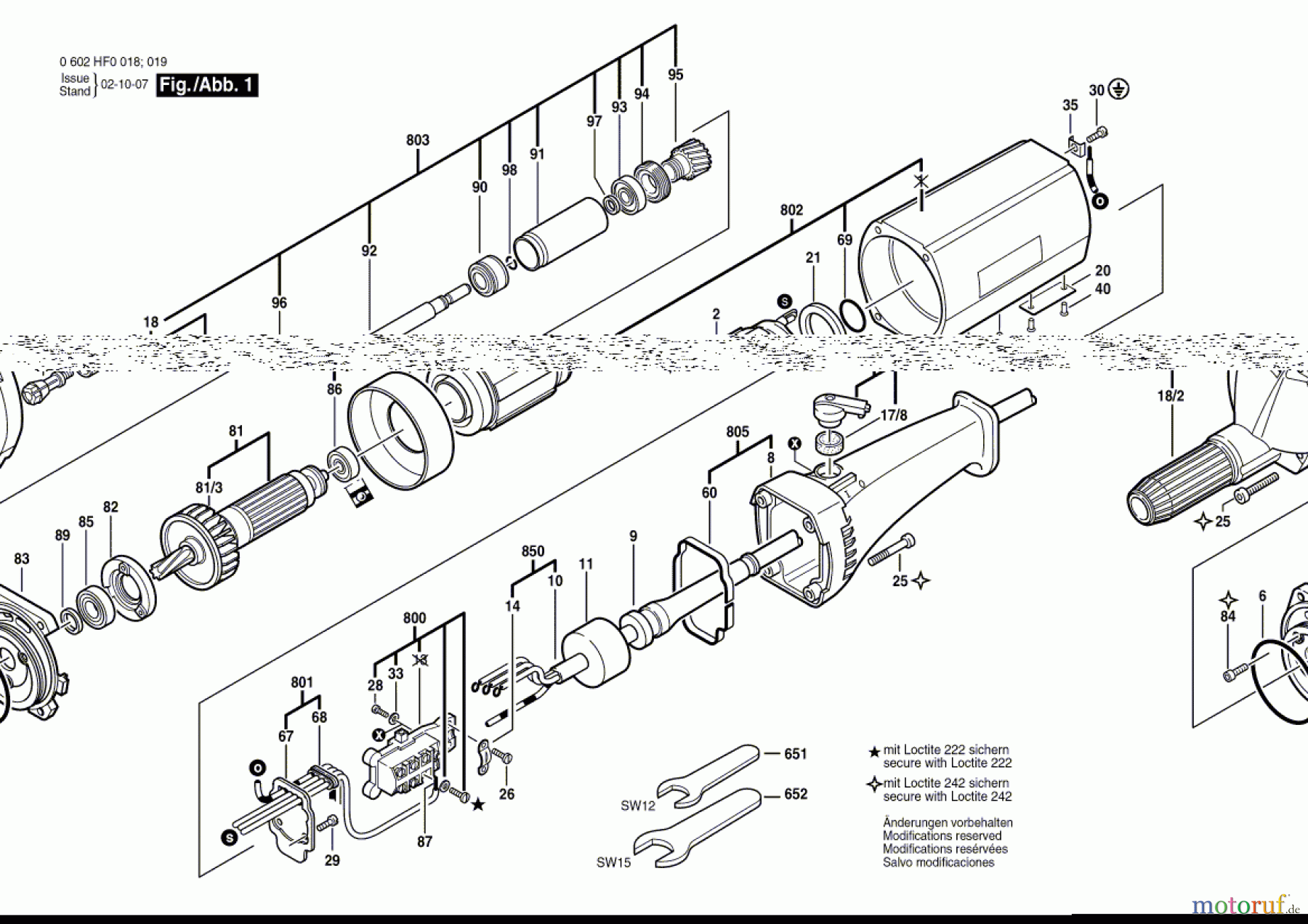  Bosch Werkzeug Hf-Geradschleifer GR.65 Seite 1