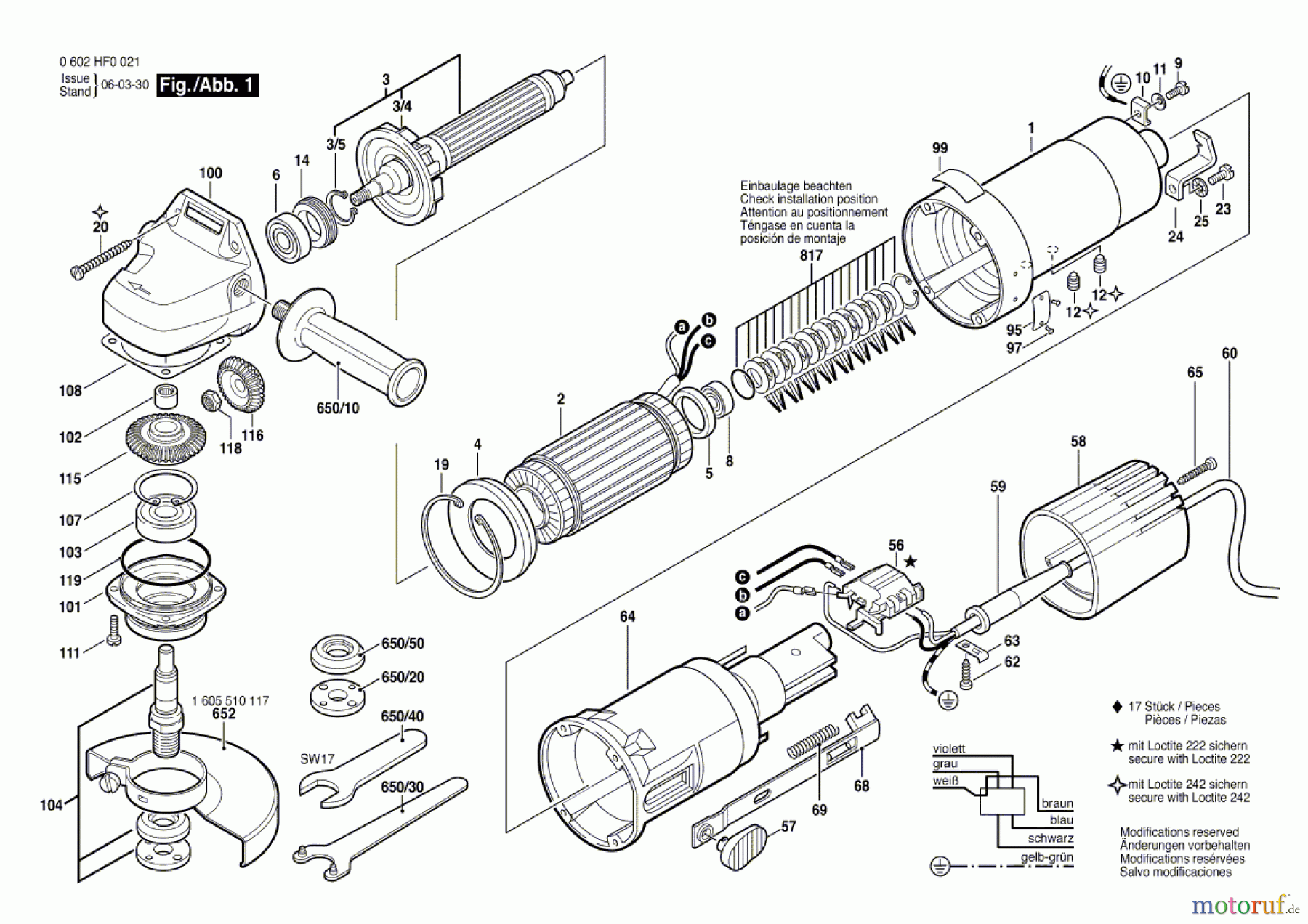  Bosch Werkzeug Winkelschleifer GR.57 Seite 1