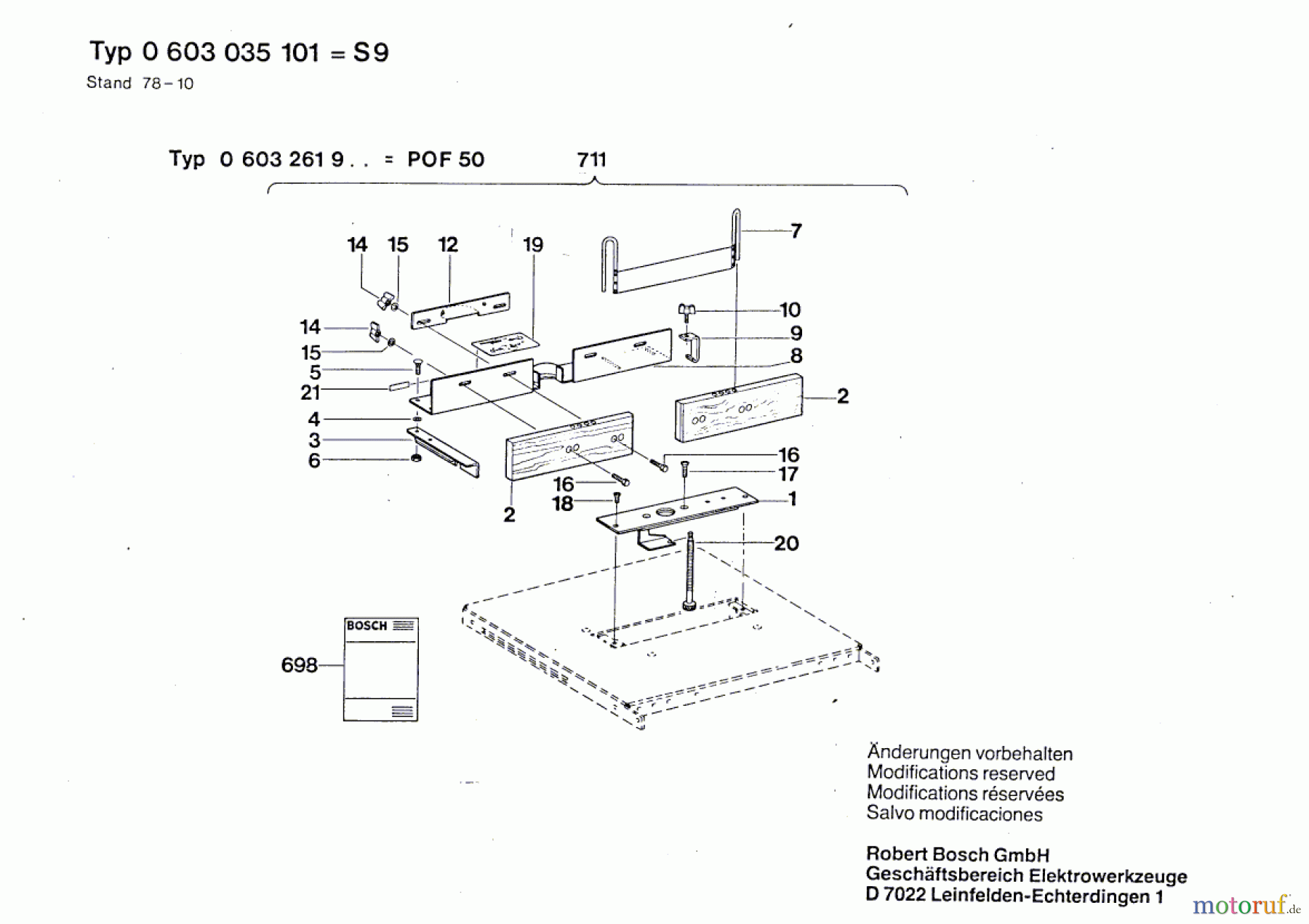  Bosch Werkzeug Sägetisch S 9 Seite 2