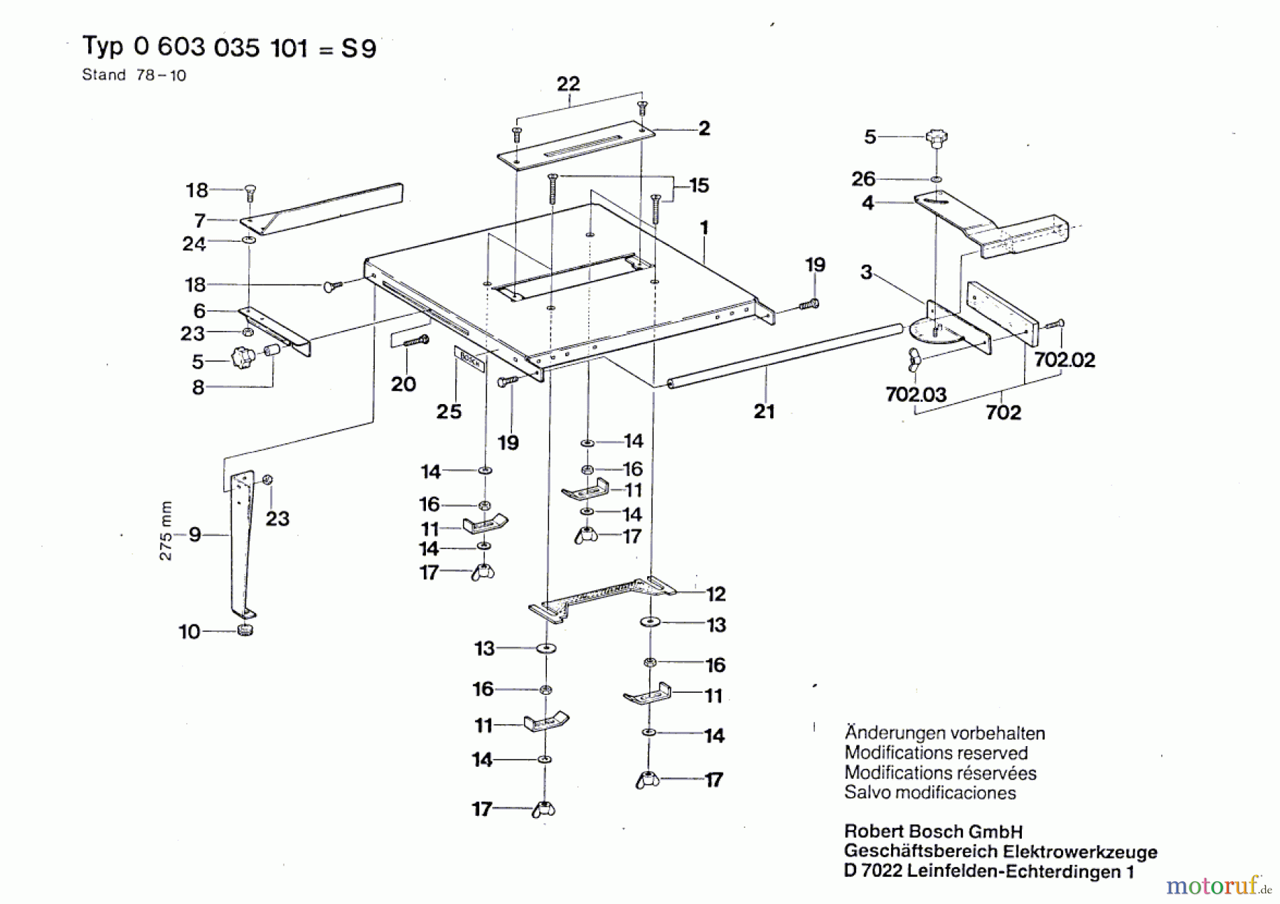  Bosch Werkzeug Sägetisch S 9 Seite 3