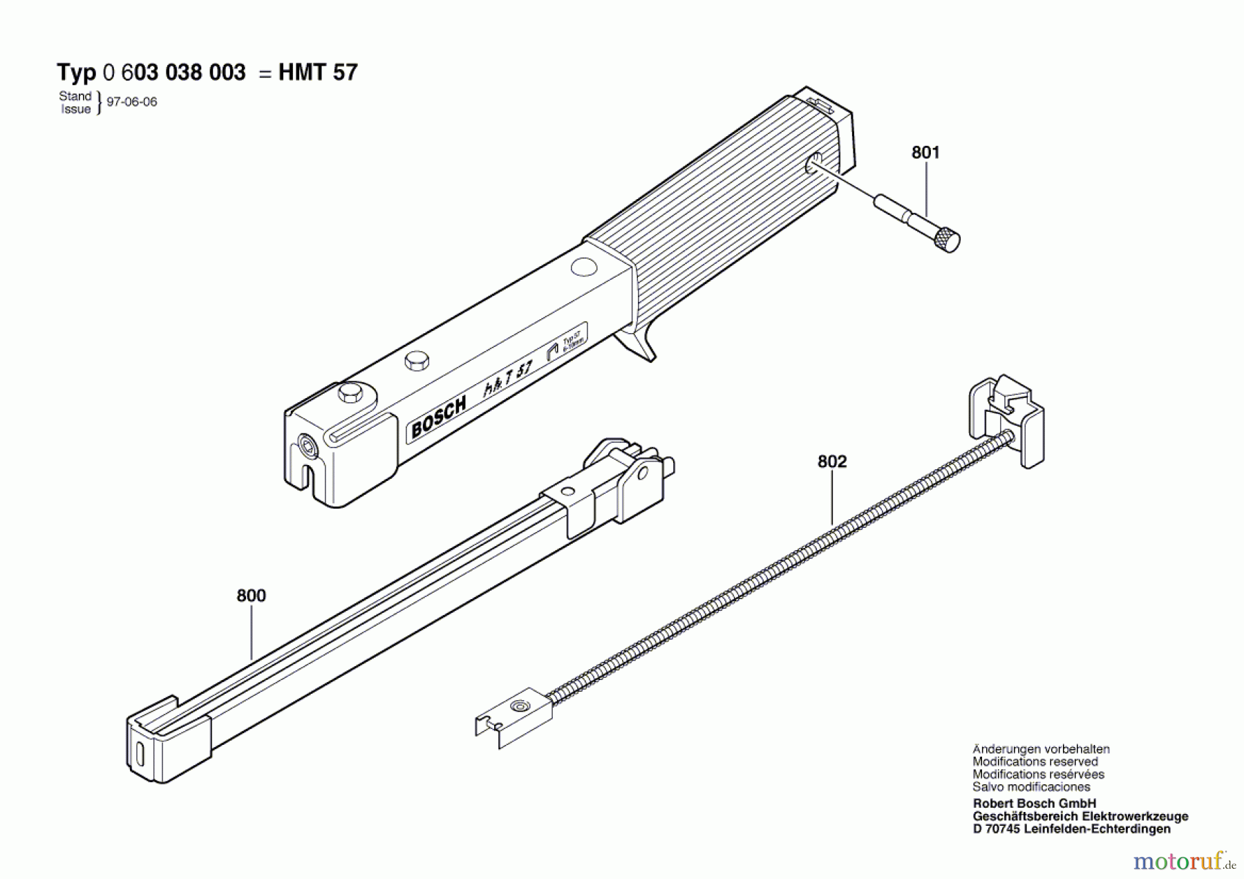  Bosch Werkzeug Tacker HMT 57 Seite 1