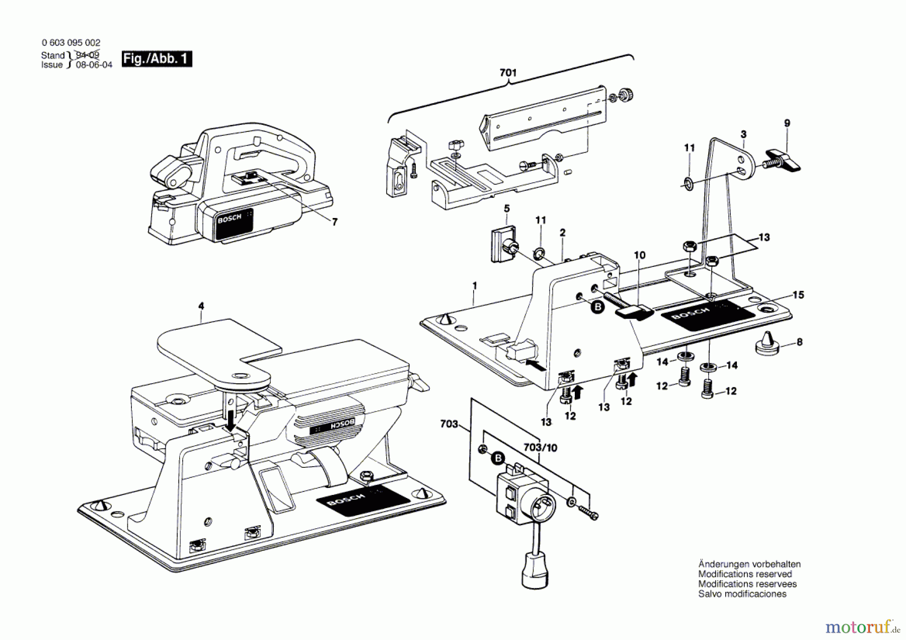  Bosch Werkzeug Untergestell UG 37 Seite 1