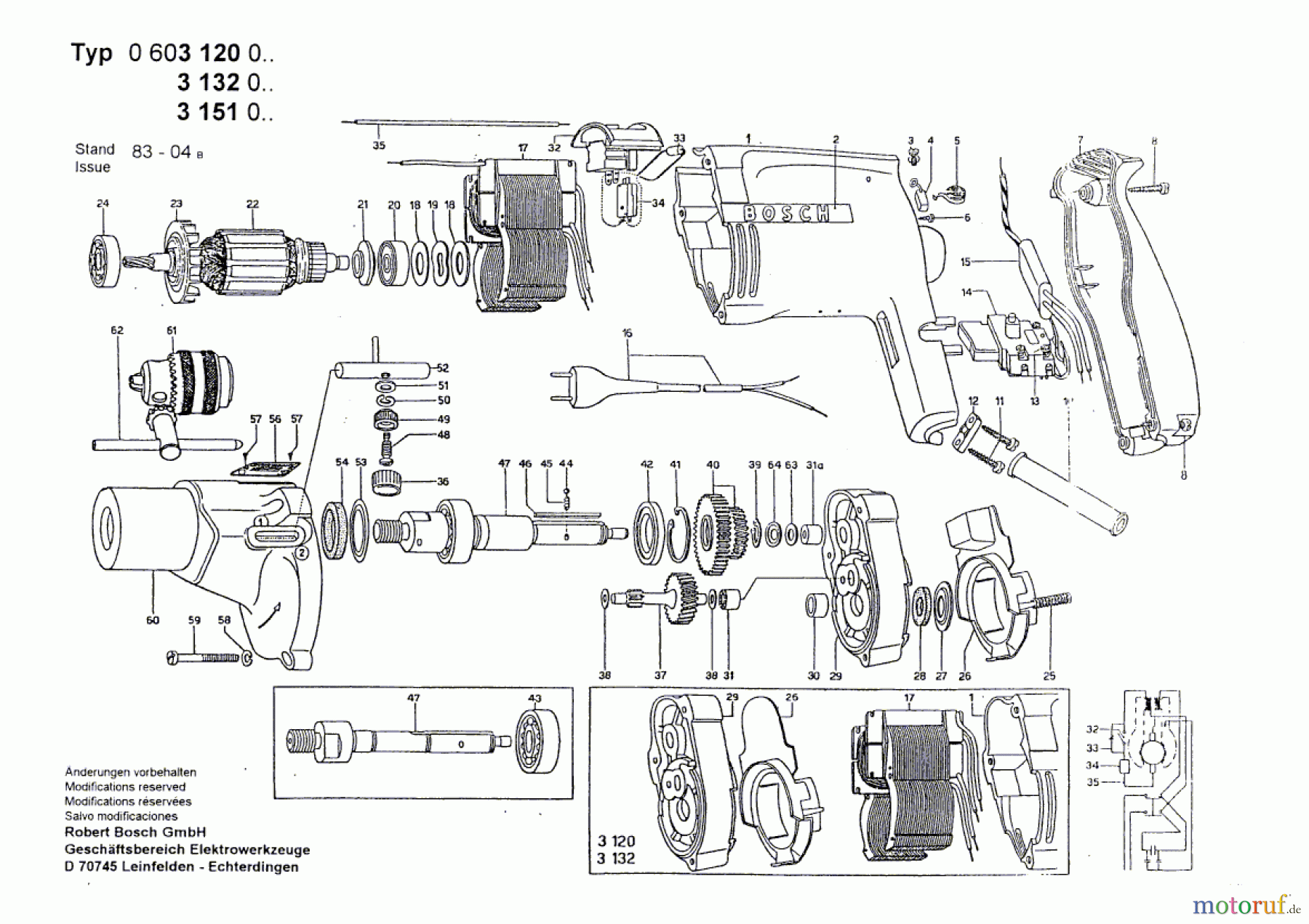  Bosch Werkzeug Bohrmaschine M 41 S Seite 1