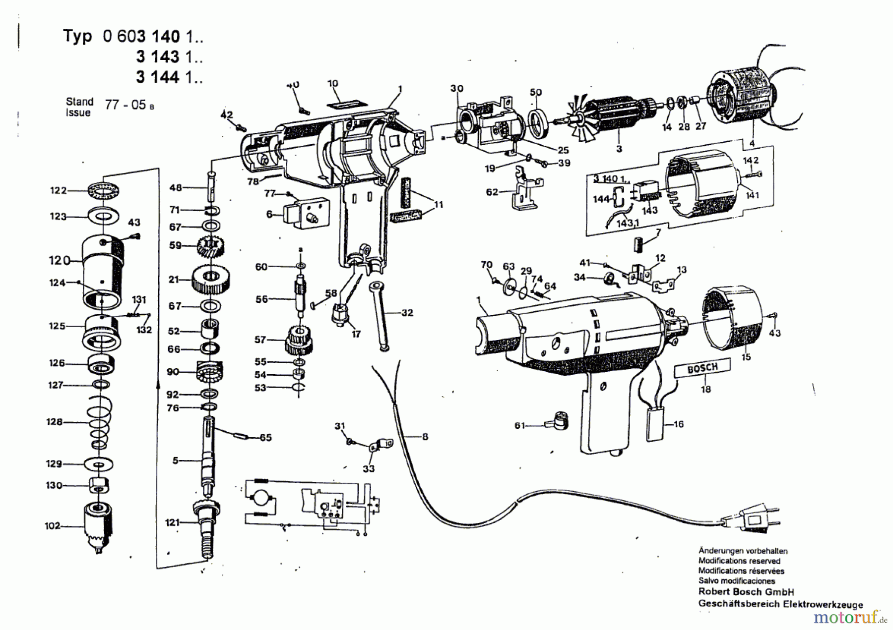  Bosch Werkzeug Schlagbohrmaschine E 21 SB Seite 1