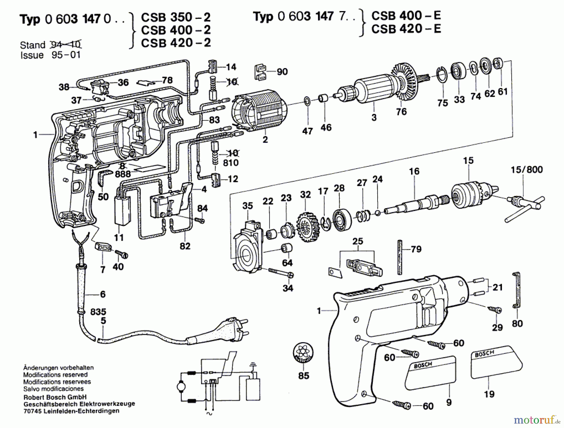  Bosch Werkzeug Hw-2G-Schlabo-E CSB 400-2 Seite 1