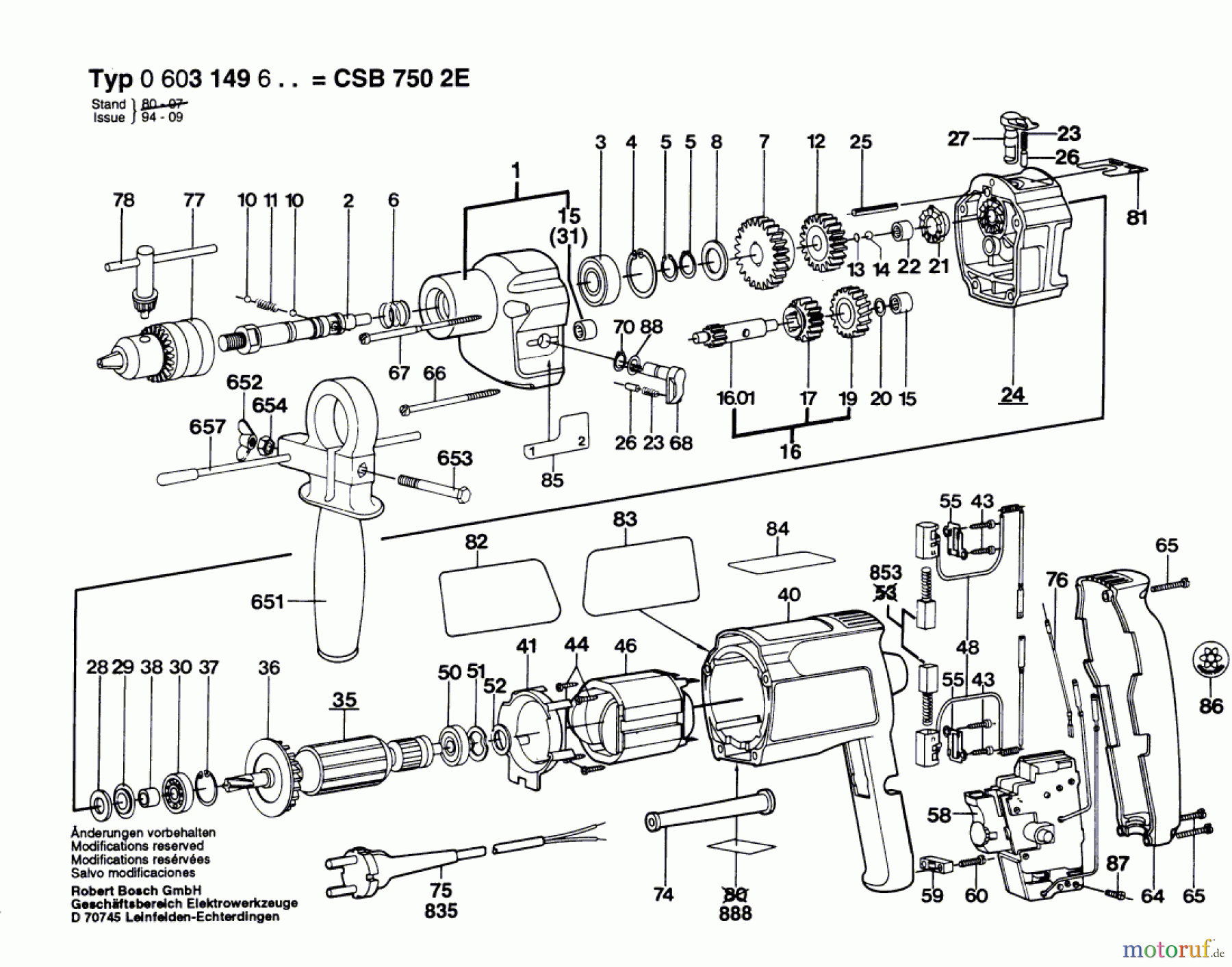  Bosch Werkzeug Hw-2G-Schlabo-E CSB 750-2 E Seite 1