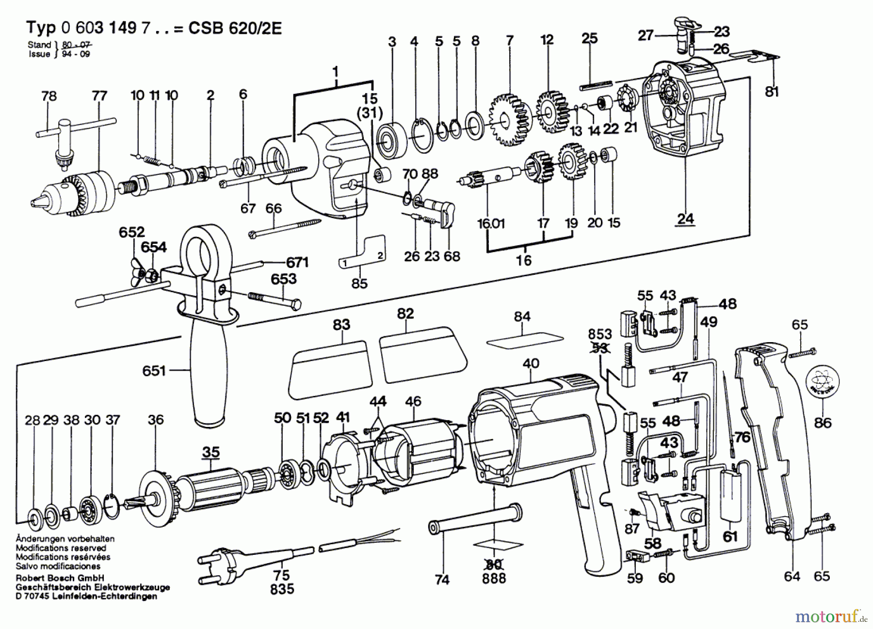  Bosch Werkzeug Hw-2G-Schlabo-E CSB 620-2 E Seite 1