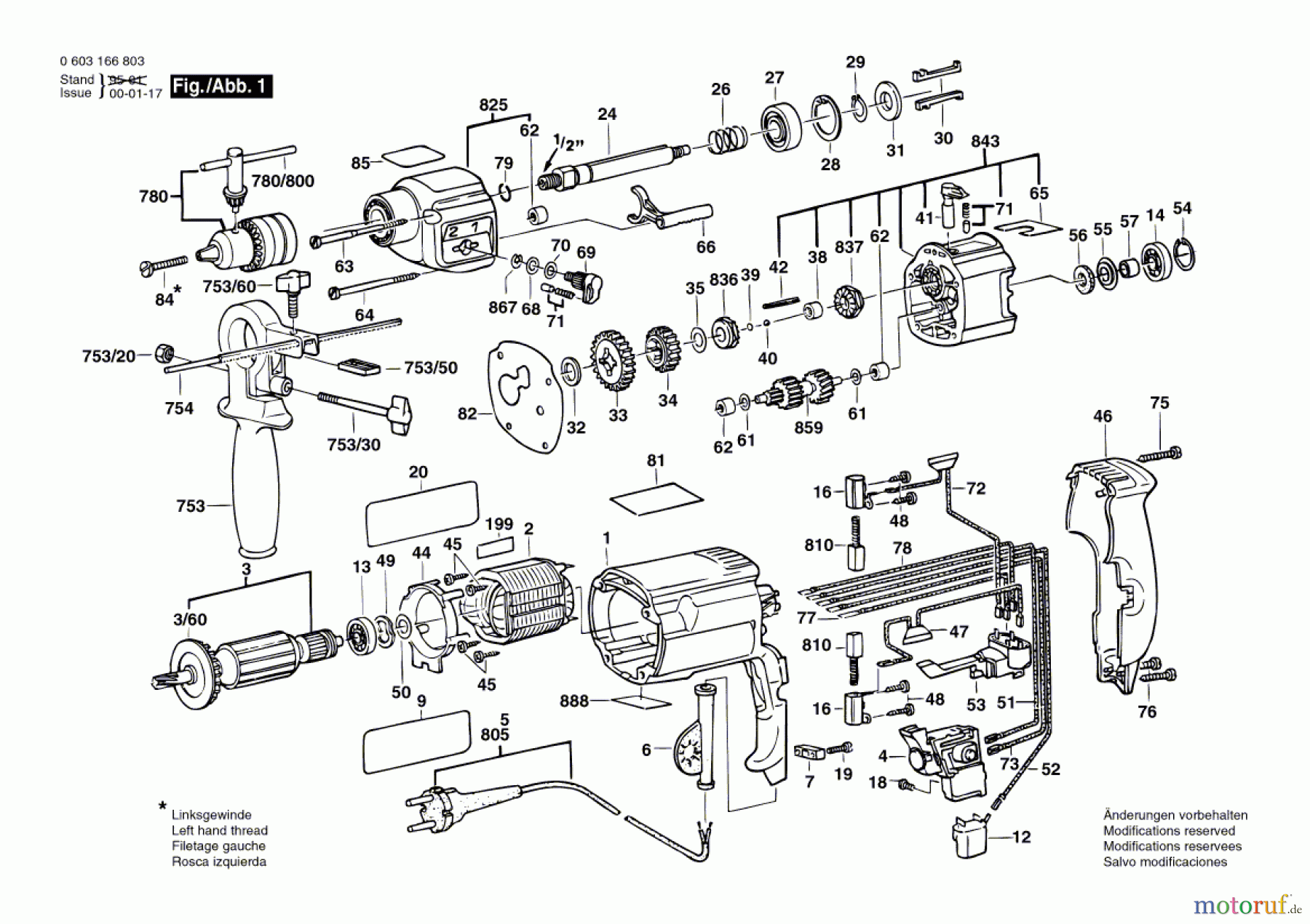  Bosch Werkzeug Schlagbohrmaschine CSB 680-2 RE Seite 1
