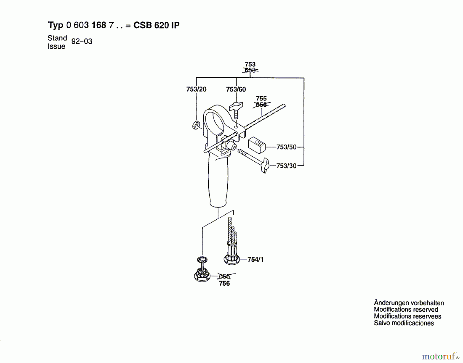  Bosch Werkzeug Schlagbohrmaschine CSB 620 IP Seite 2