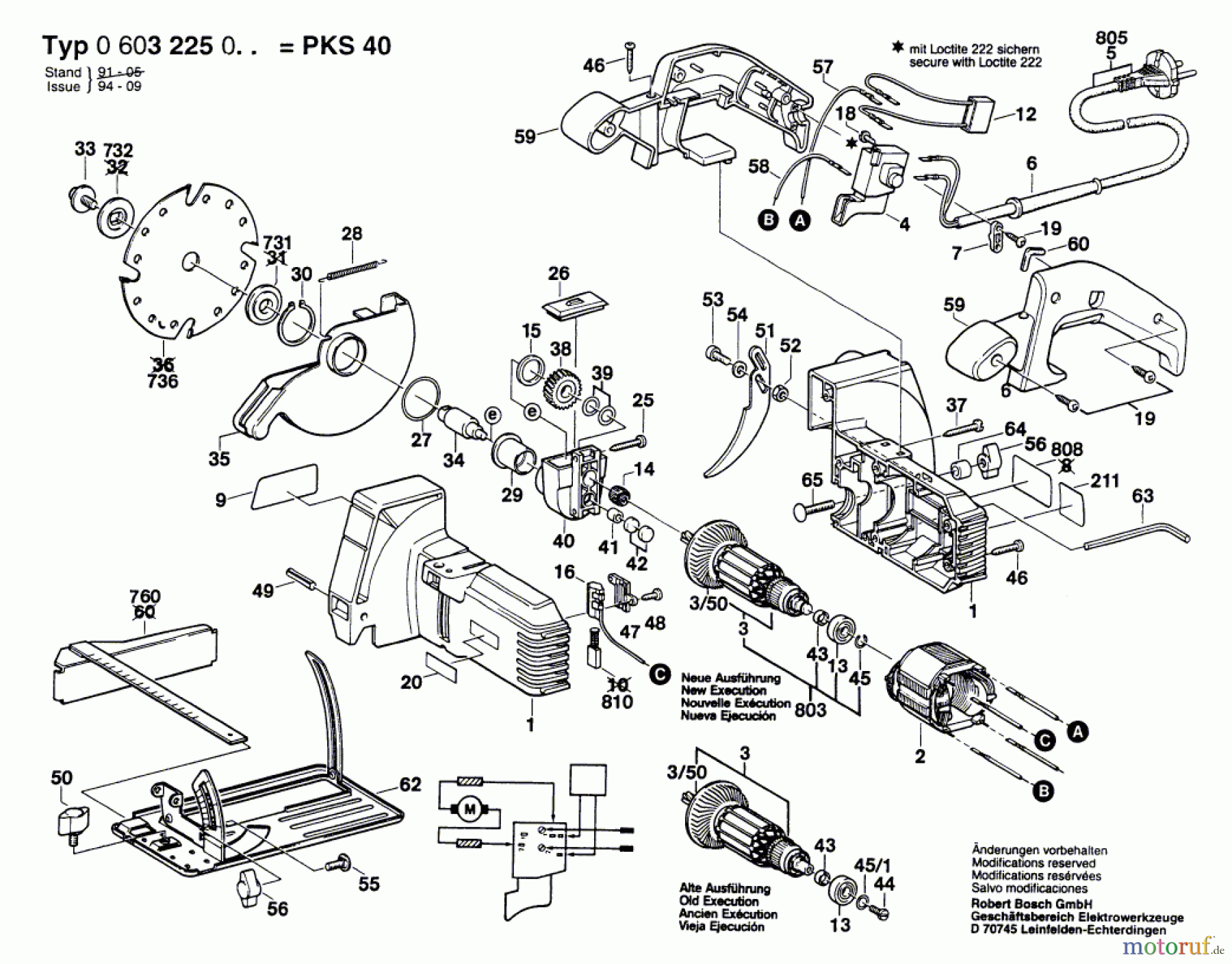  Bosch Werkzeug Handkreissäge PKS 40 Seite 1