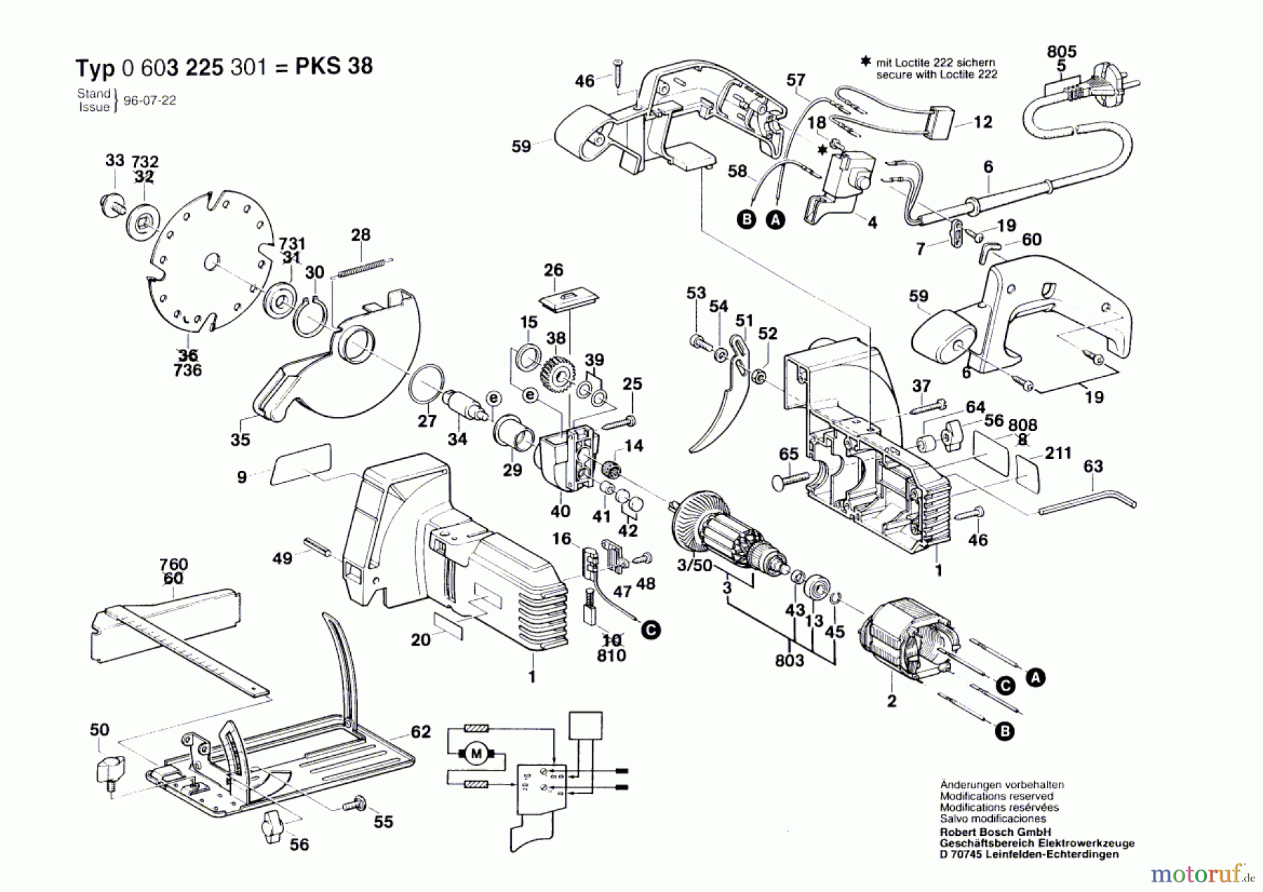  Bosch Werkzeug Hw-Handkreissäge PKS 40 Seite 1